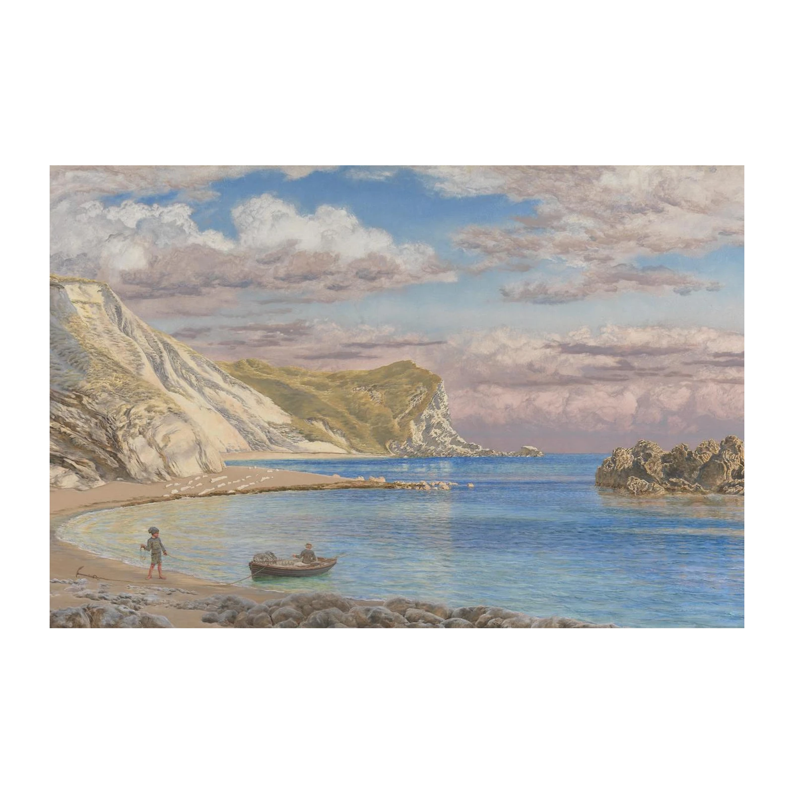 Coastal Serenity Beach Scene Wall Art