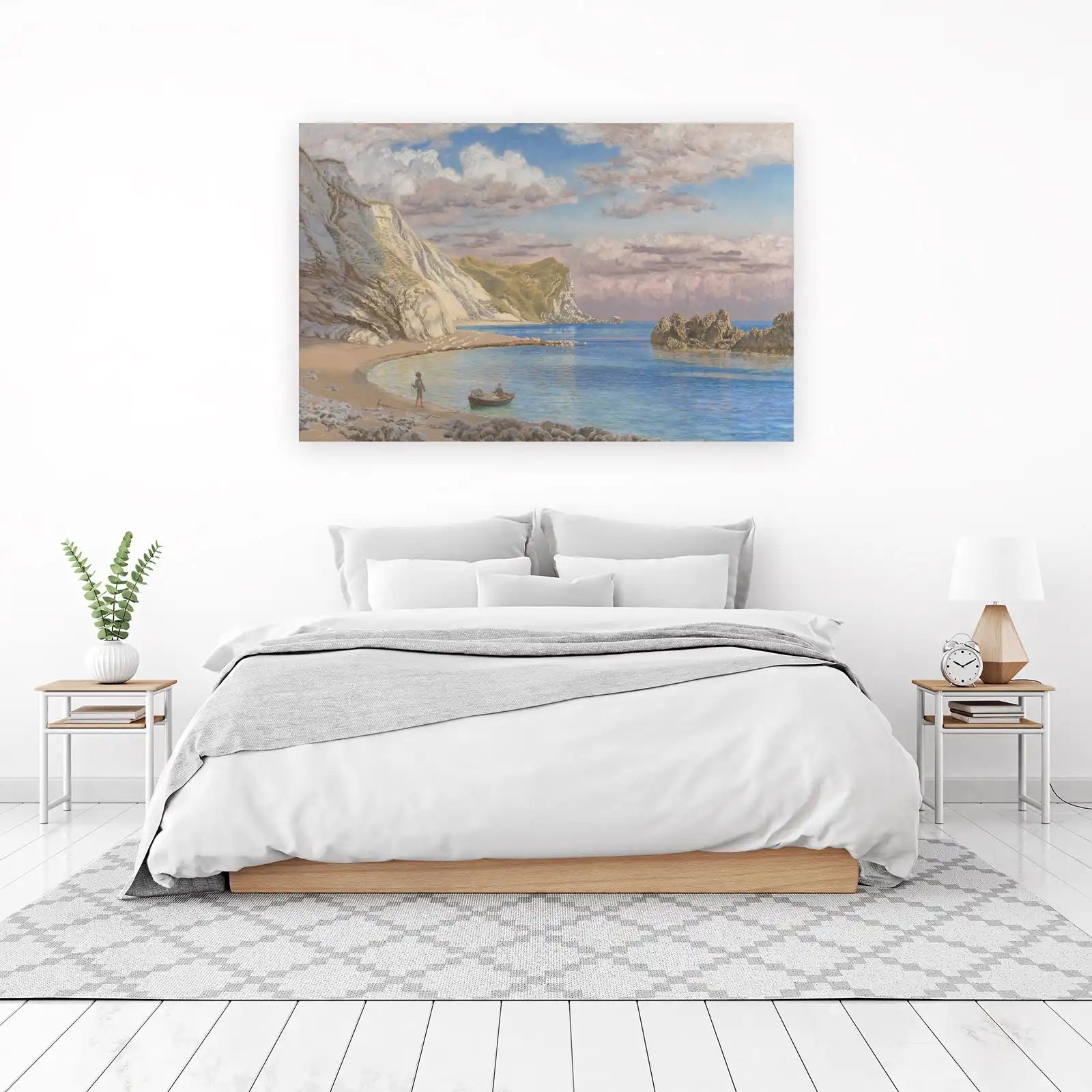 Coastal Serenity Beach Scene Wall Art
