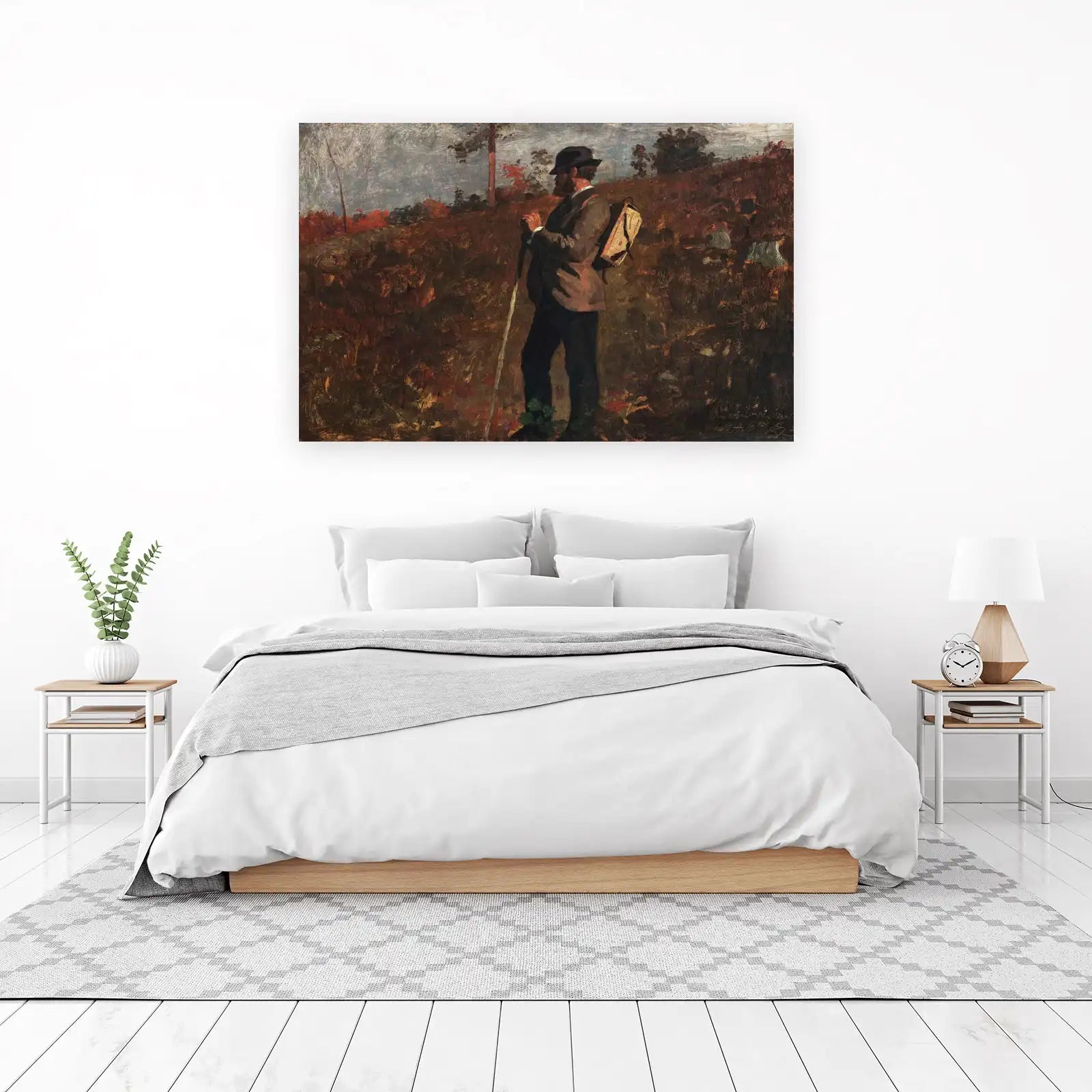 Man in Landscape Wall Art - Autumn Hues