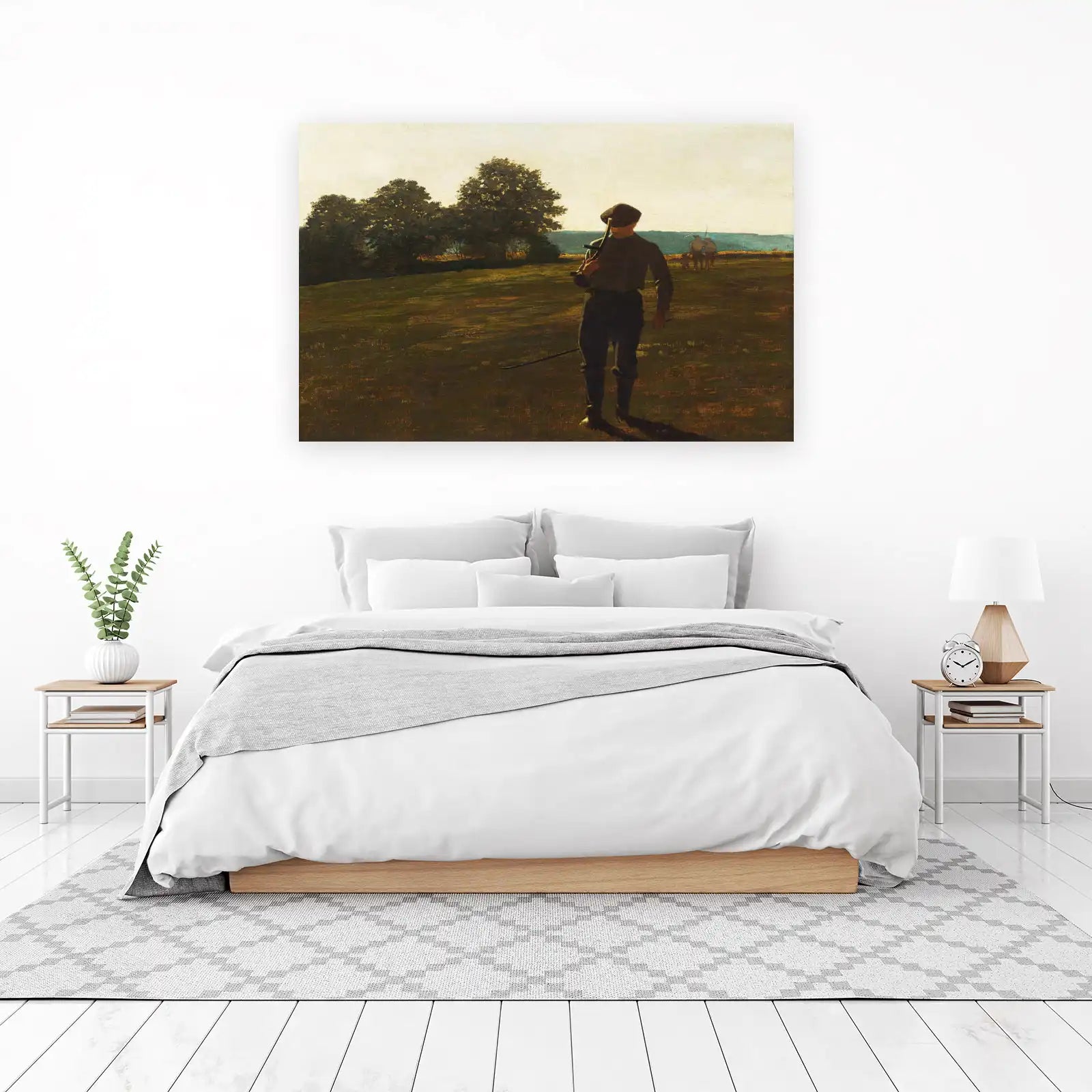 Man with Rifle Landscape Wall Art