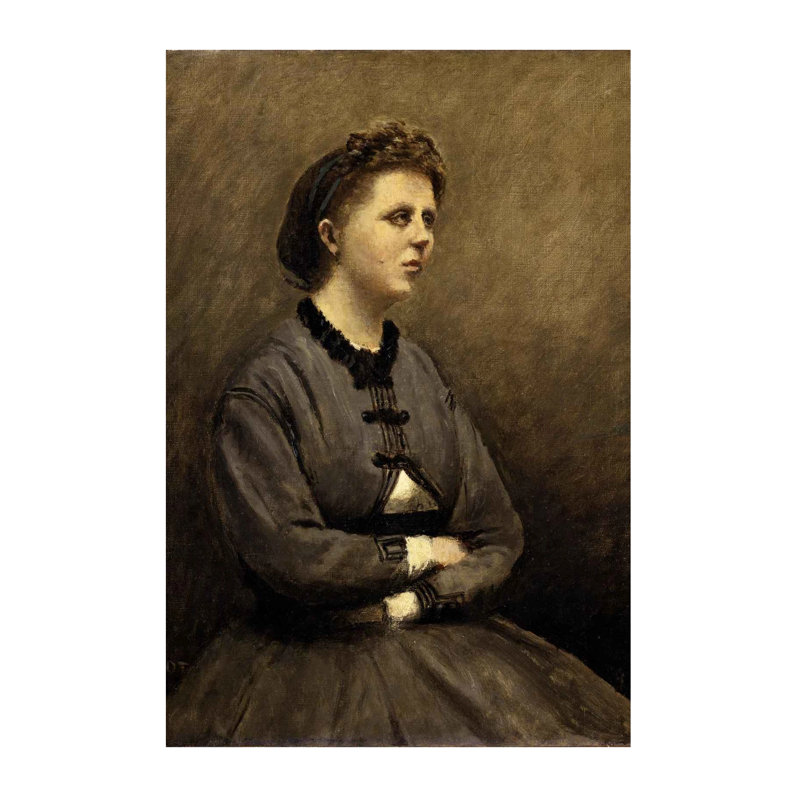 Elegant Victorian Lady Portrait Wall Art