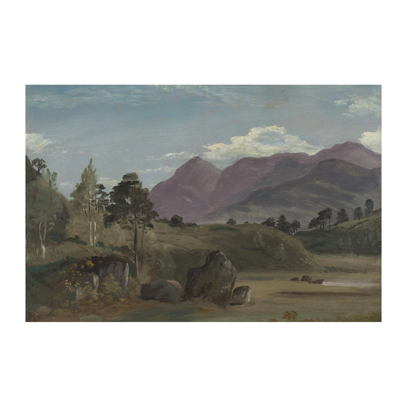 Serene Mountain Landscape Fine Art Wall Art