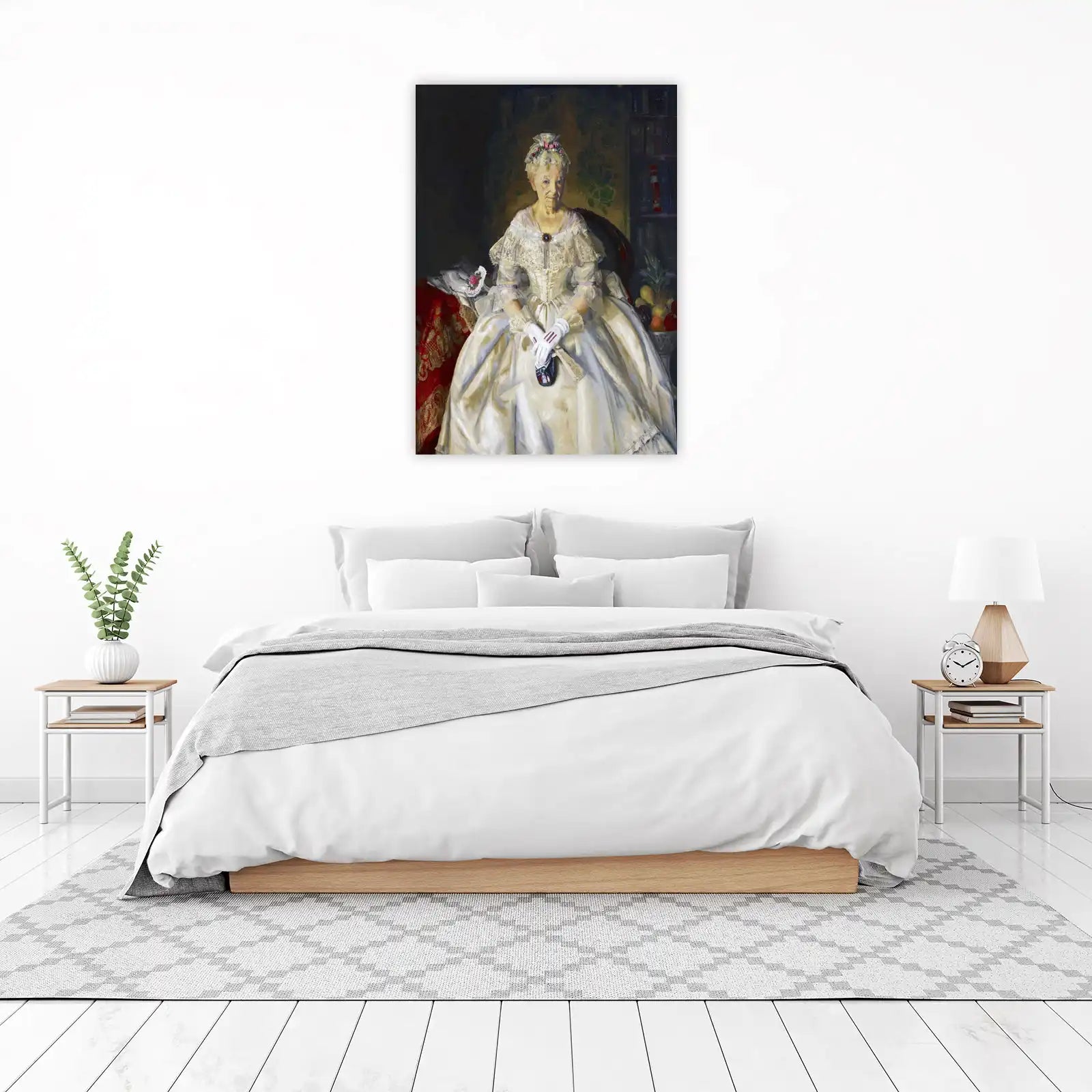 Elegant Lady Portrait Vintage Wall Art