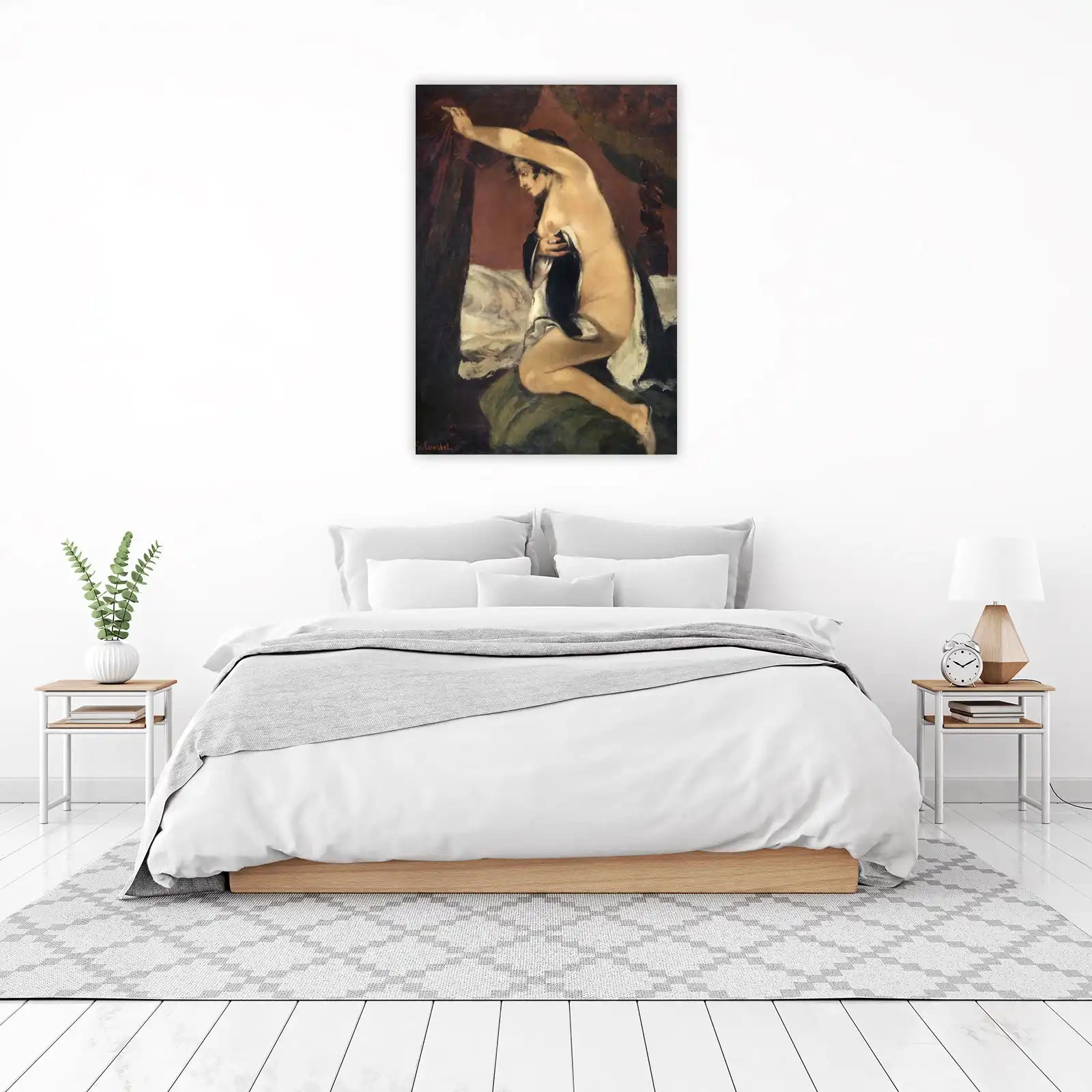 Elegant Nude Woman Wall Art - Boudoir Art