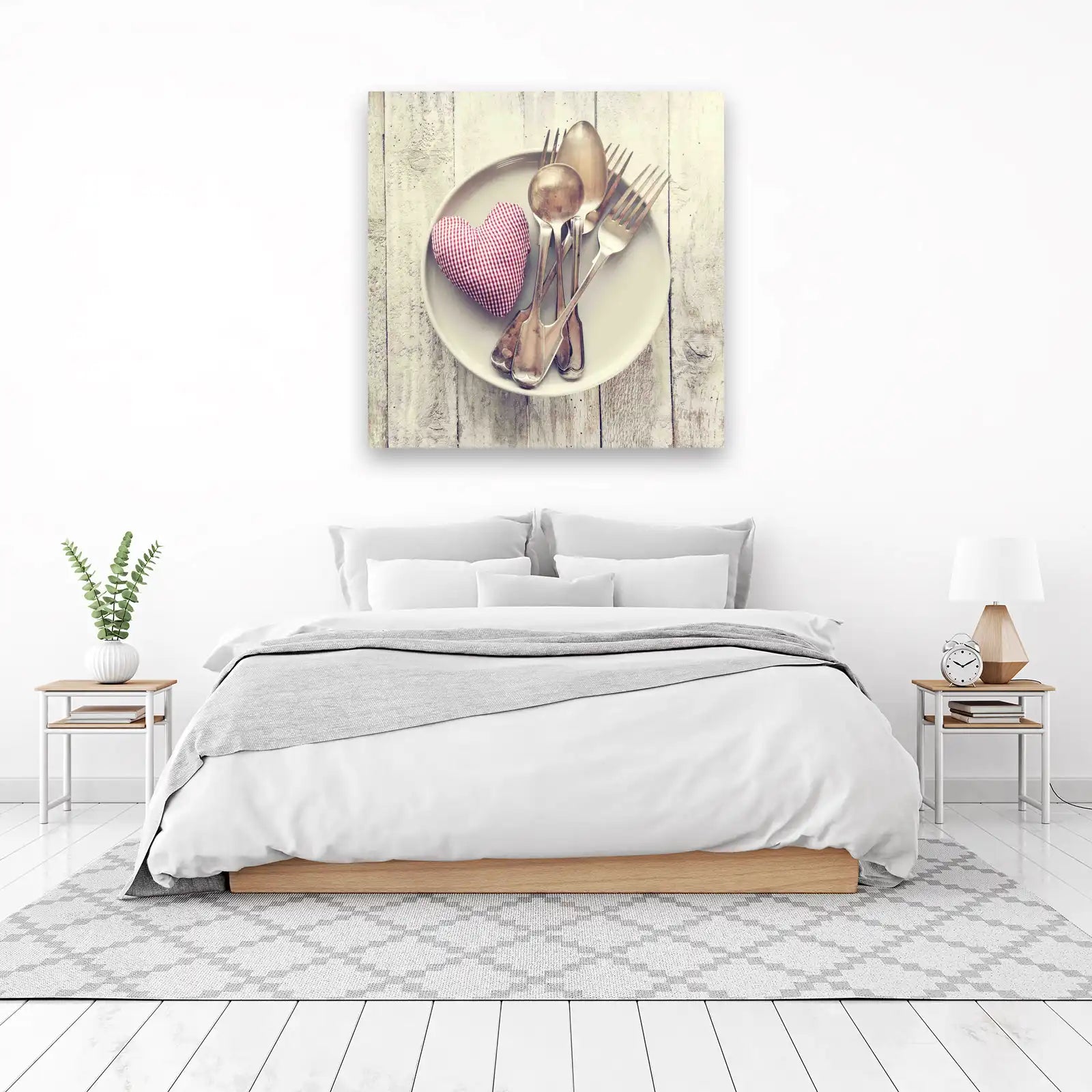 Rustic Heart & Silverware Wall Art
