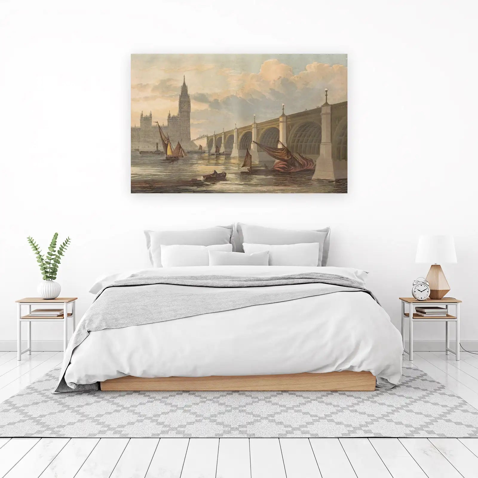 Victorian London Big Ben Bridge Wall Art