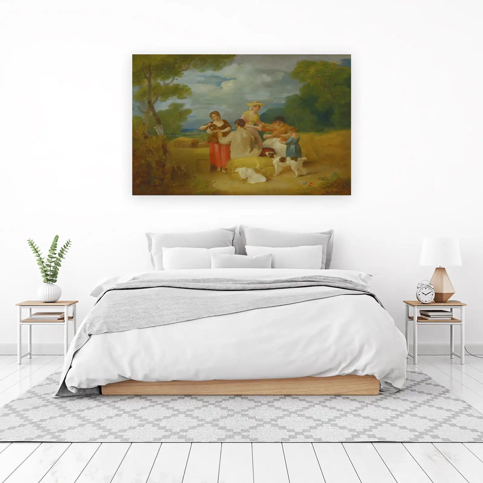 Pastoral Picnic Scene Wall Art
