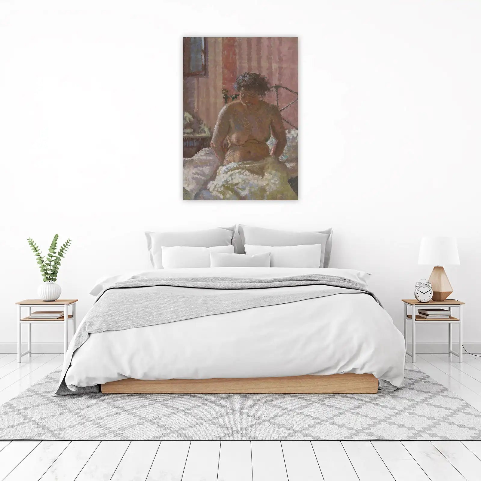 Impressionist Nude Bedroom Scene Wall Art