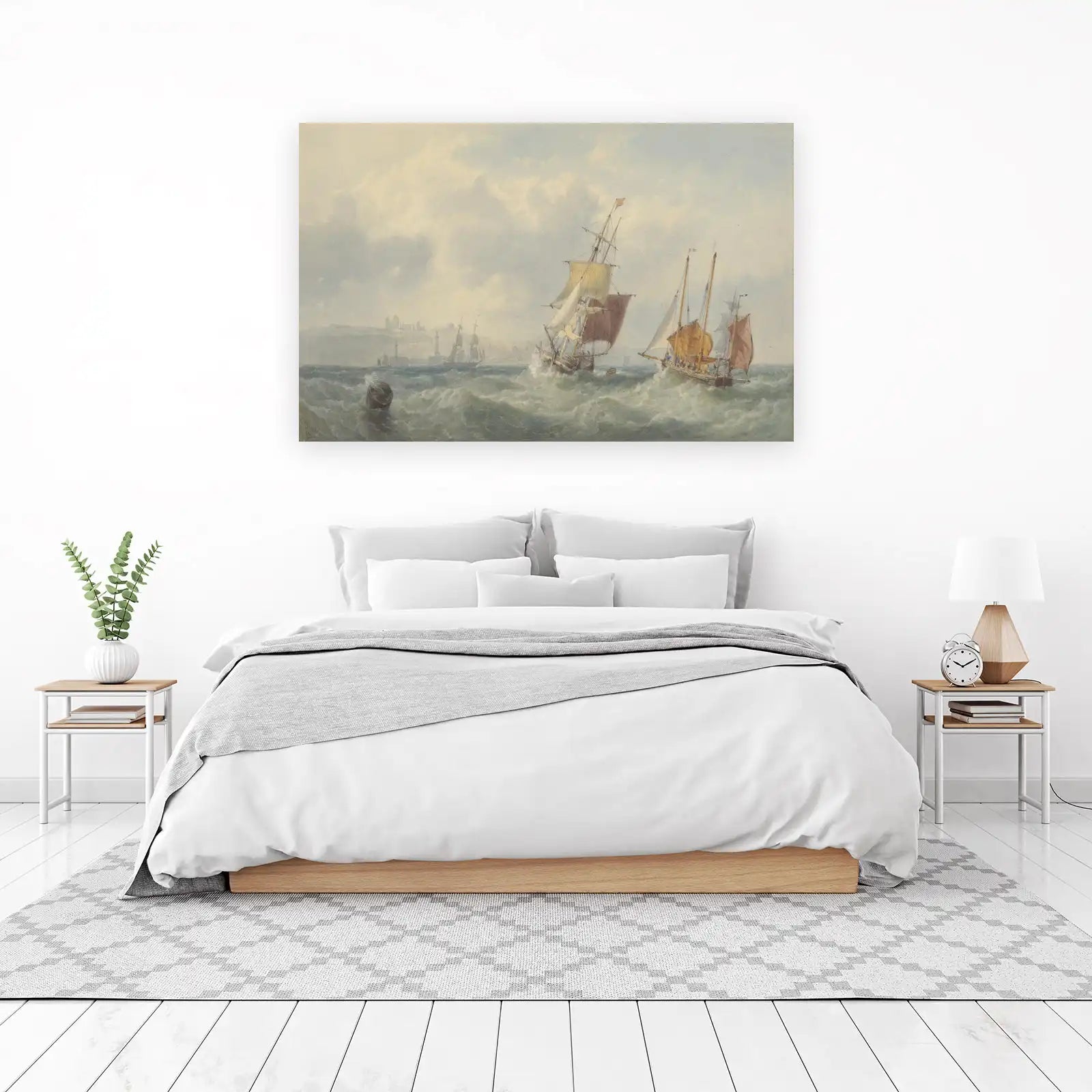 Nautical Seascapes: Ships in Rough Waters Wall Art