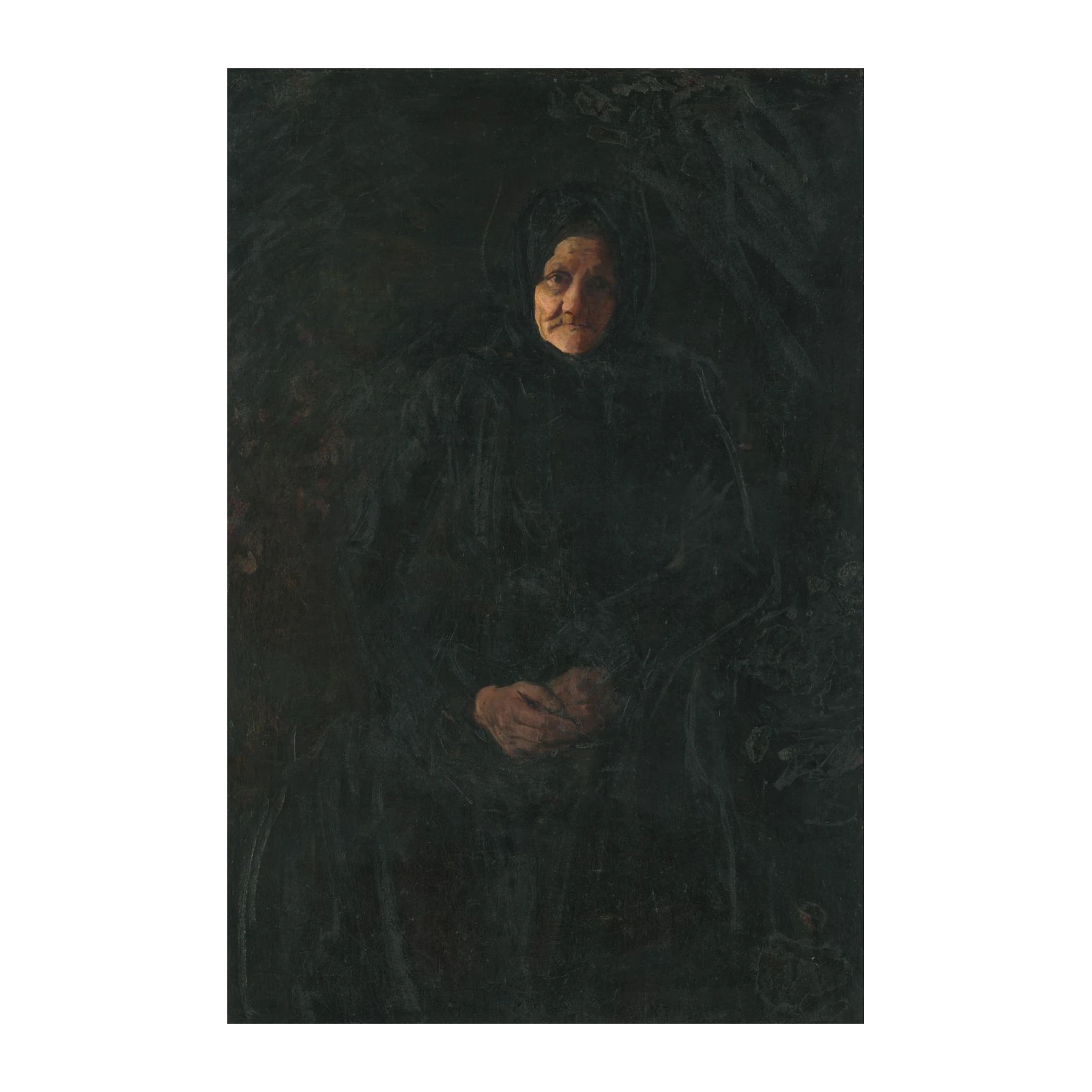 Timeless Portrait of Wisdom Wall Art