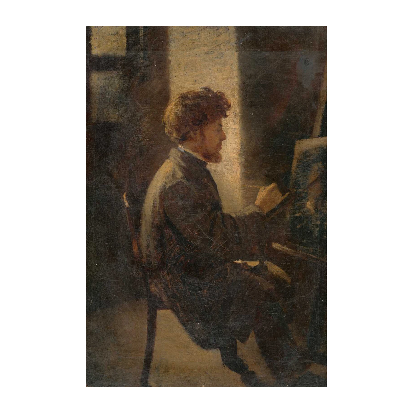 Artist at Work Vintage Portrait Wall Art