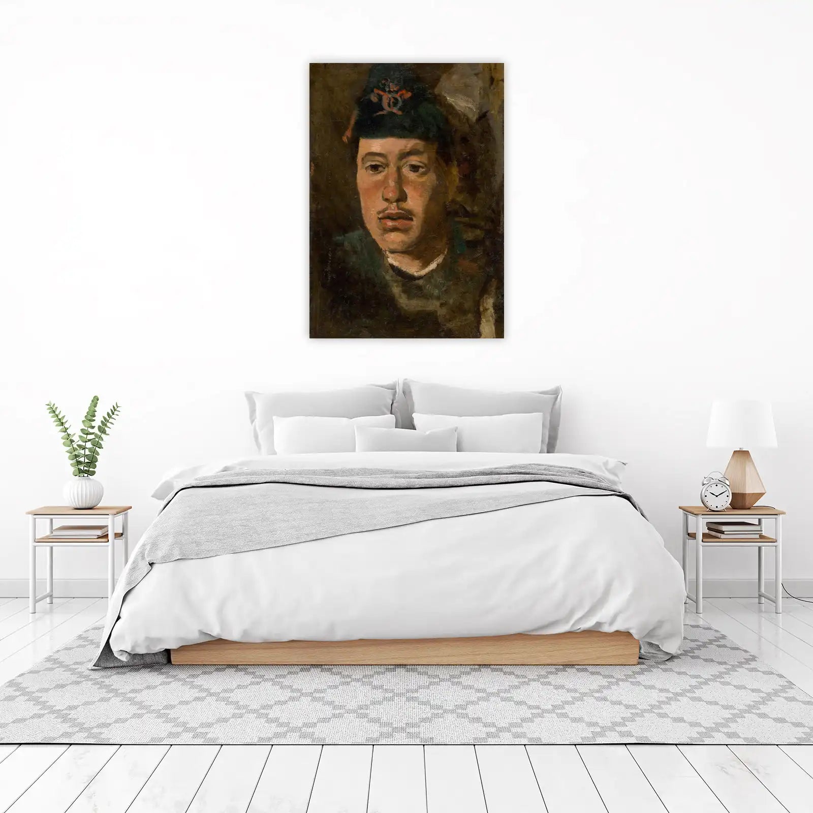 Vintage Portrait Man with Hat Wall Art