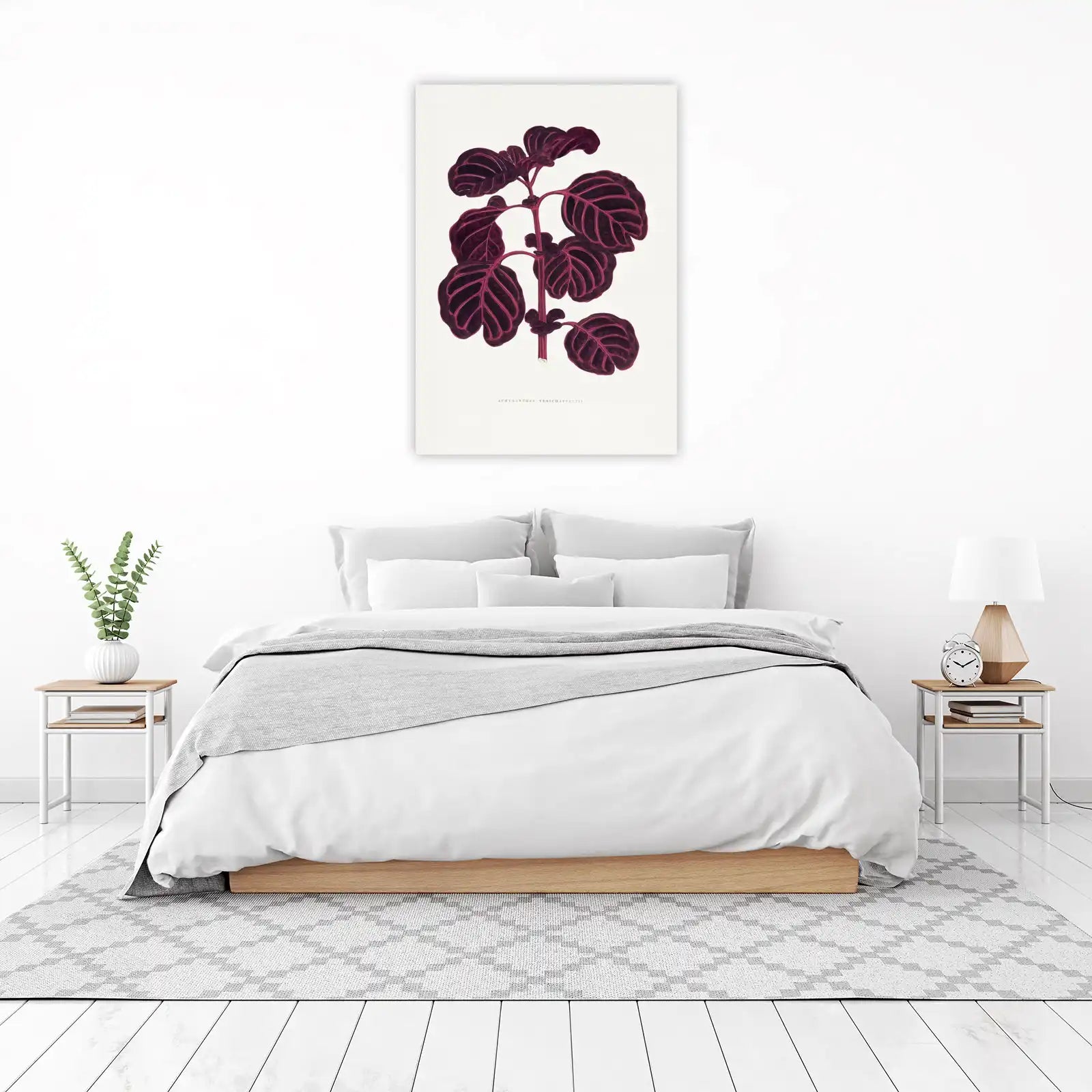 Deep Purple Botanical Plant Art Wall Art