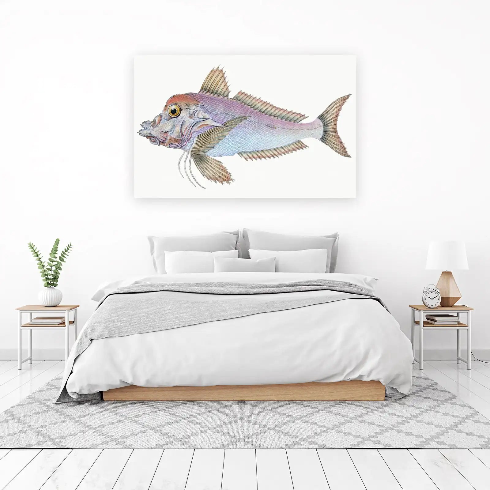 Elegant Gurnard Fish Vintage Art Wall Art