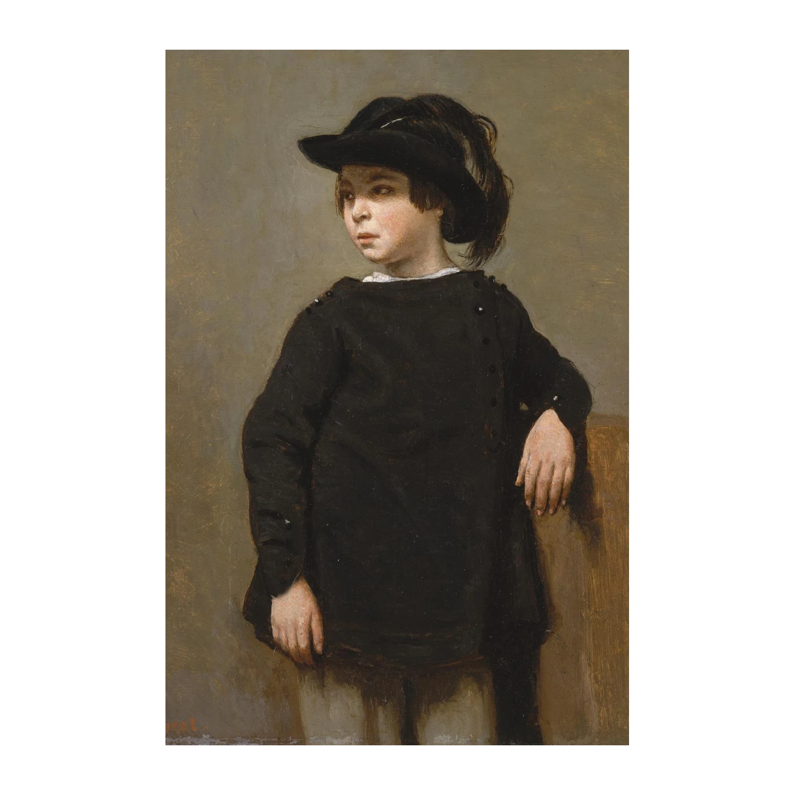 Victorian Boy Portrait Vintage Wall Art