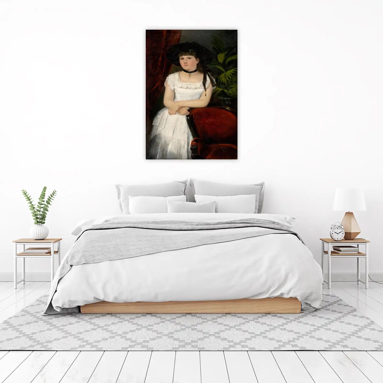 Elegant Victorian Lady Portrait Wall Art