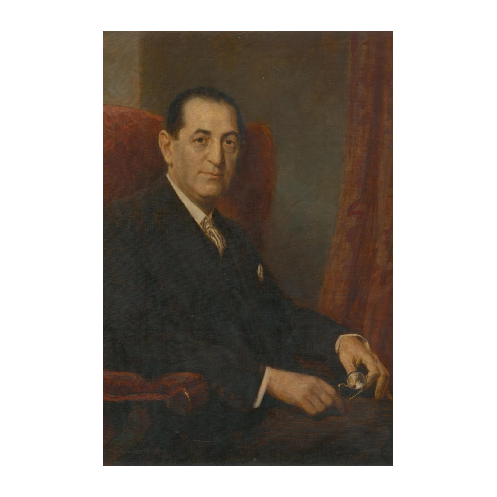 Elegant Gentleman Portrait Art Wall Art
