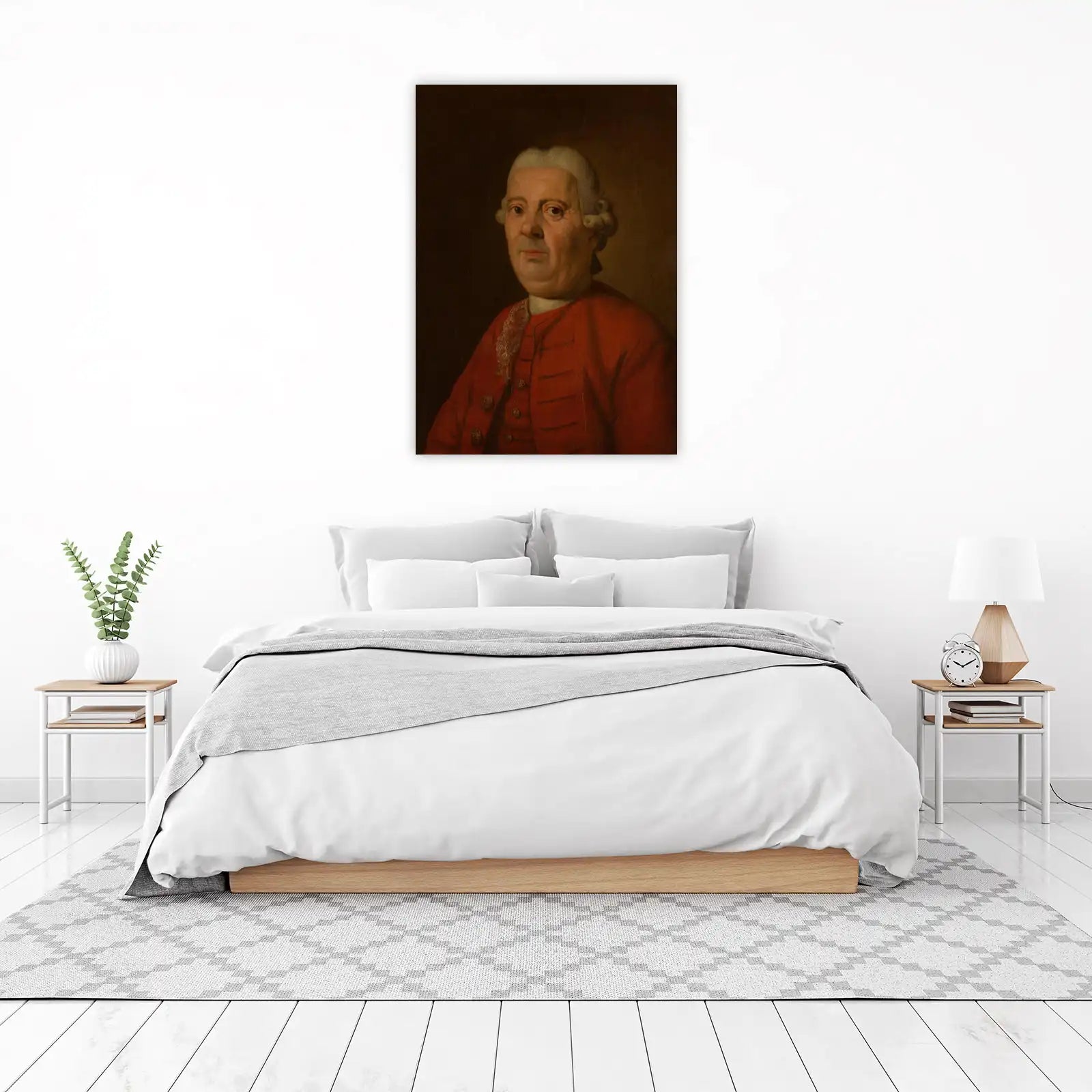 Classical Gentleman Portrait Red Jacket Wall Art