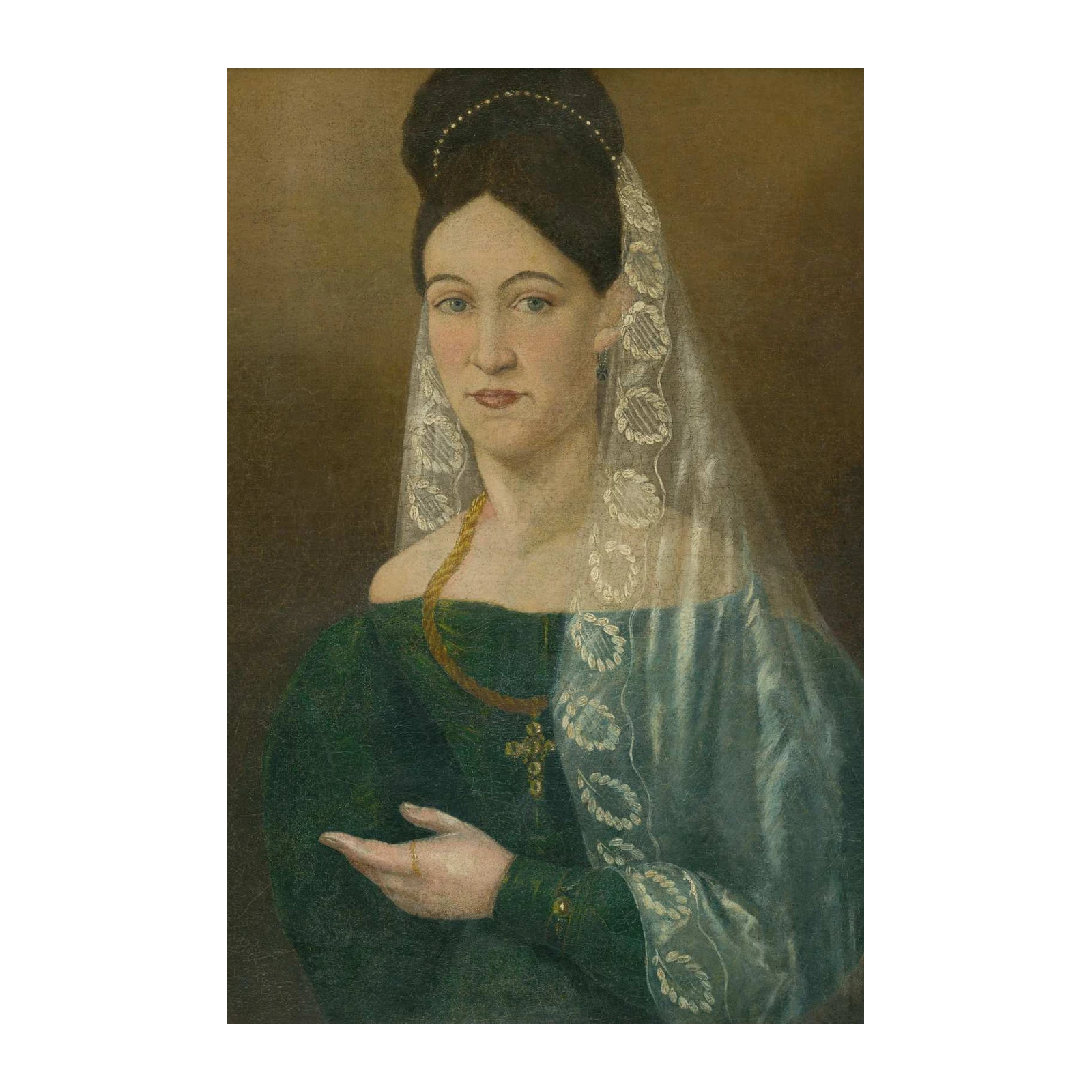 Elegant Victorian Lady Portrait Wall Art