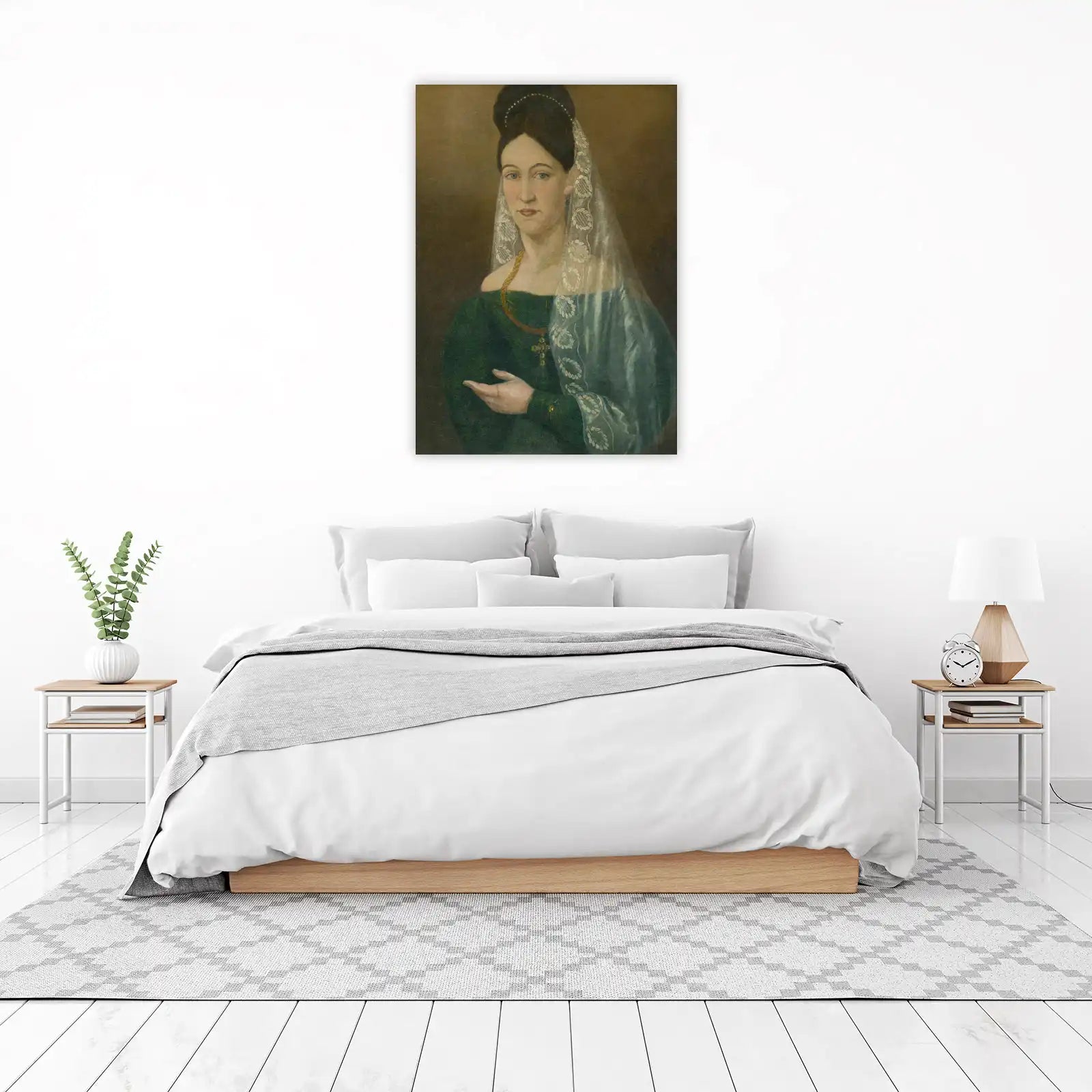 Elegant Victorian Lady Portrait Wall Art