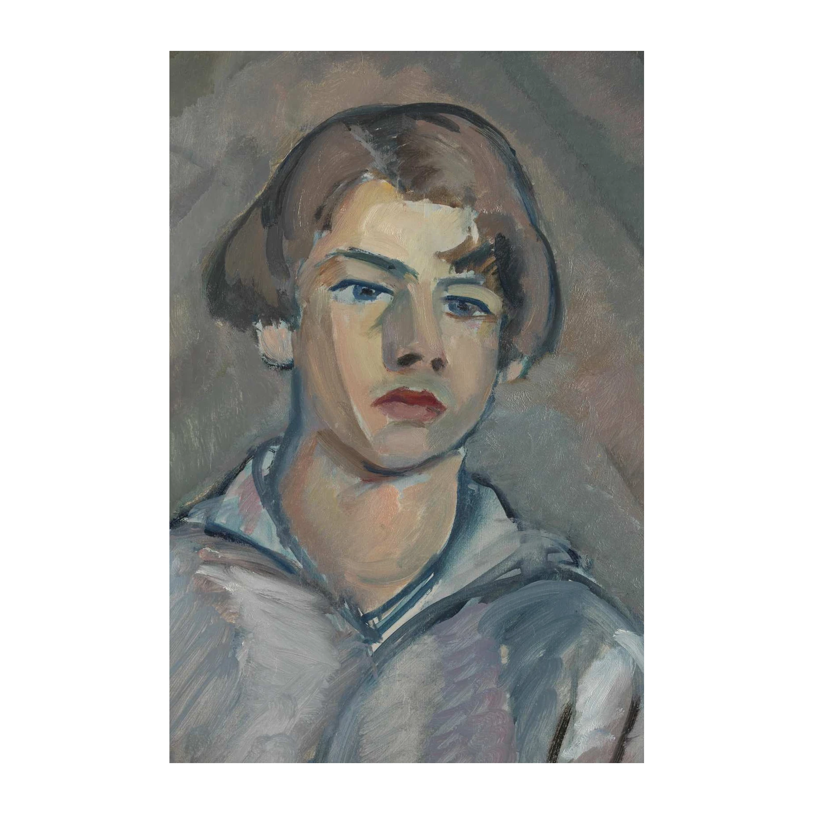 Intriguing Portrait of Youth Wall Art