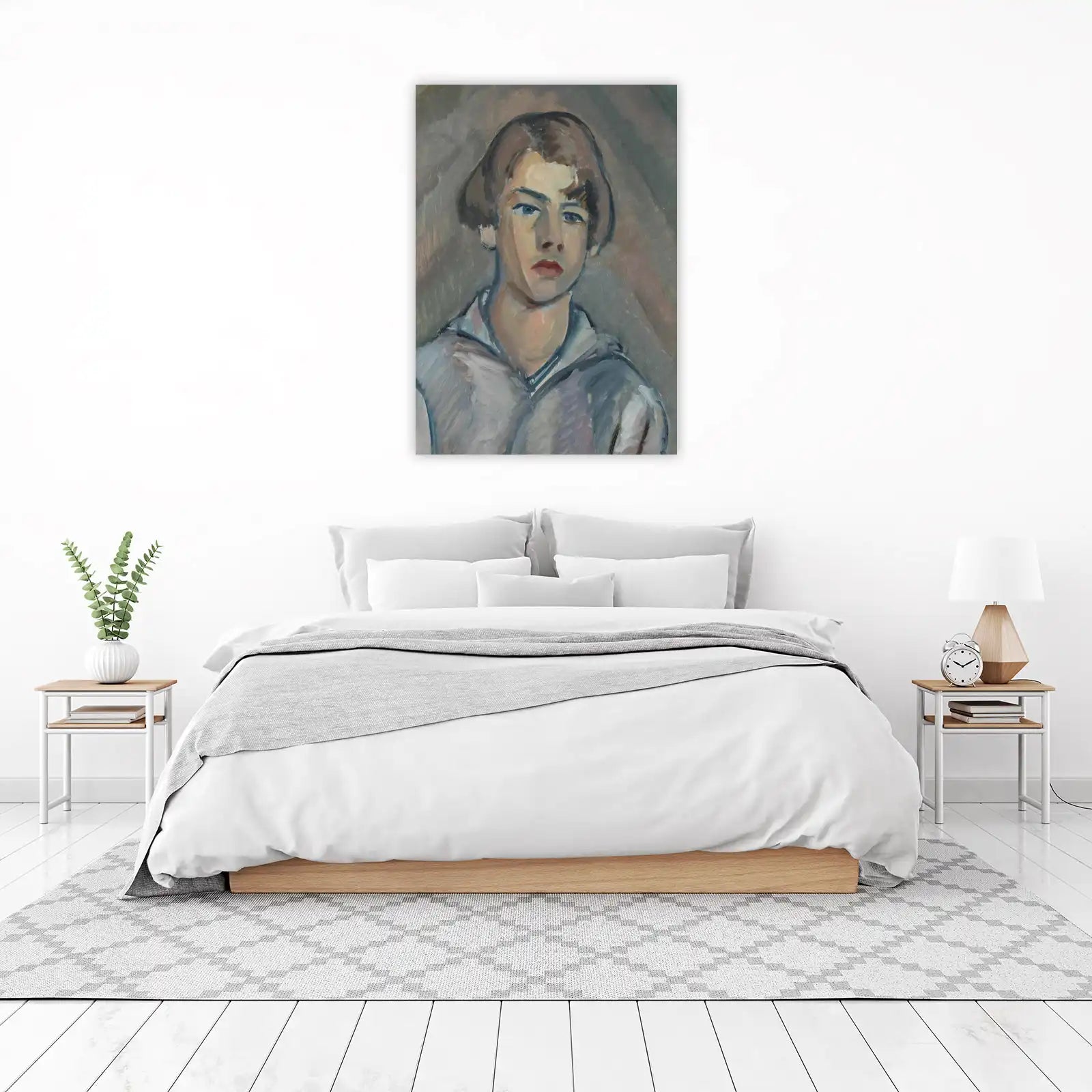 Intriguing Portrait of Youth Wall Art