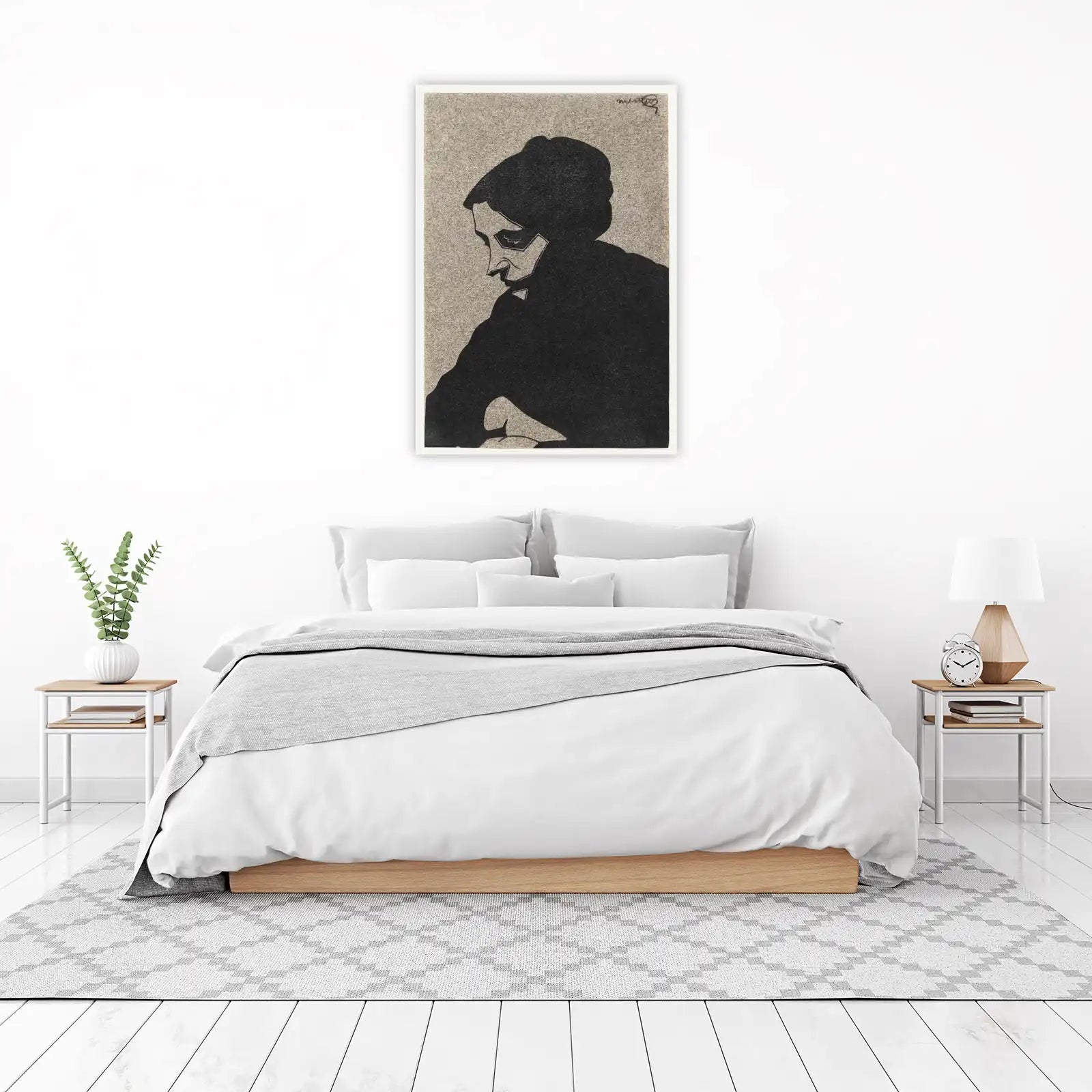 Vintage Portrait Silhouette Wall Art