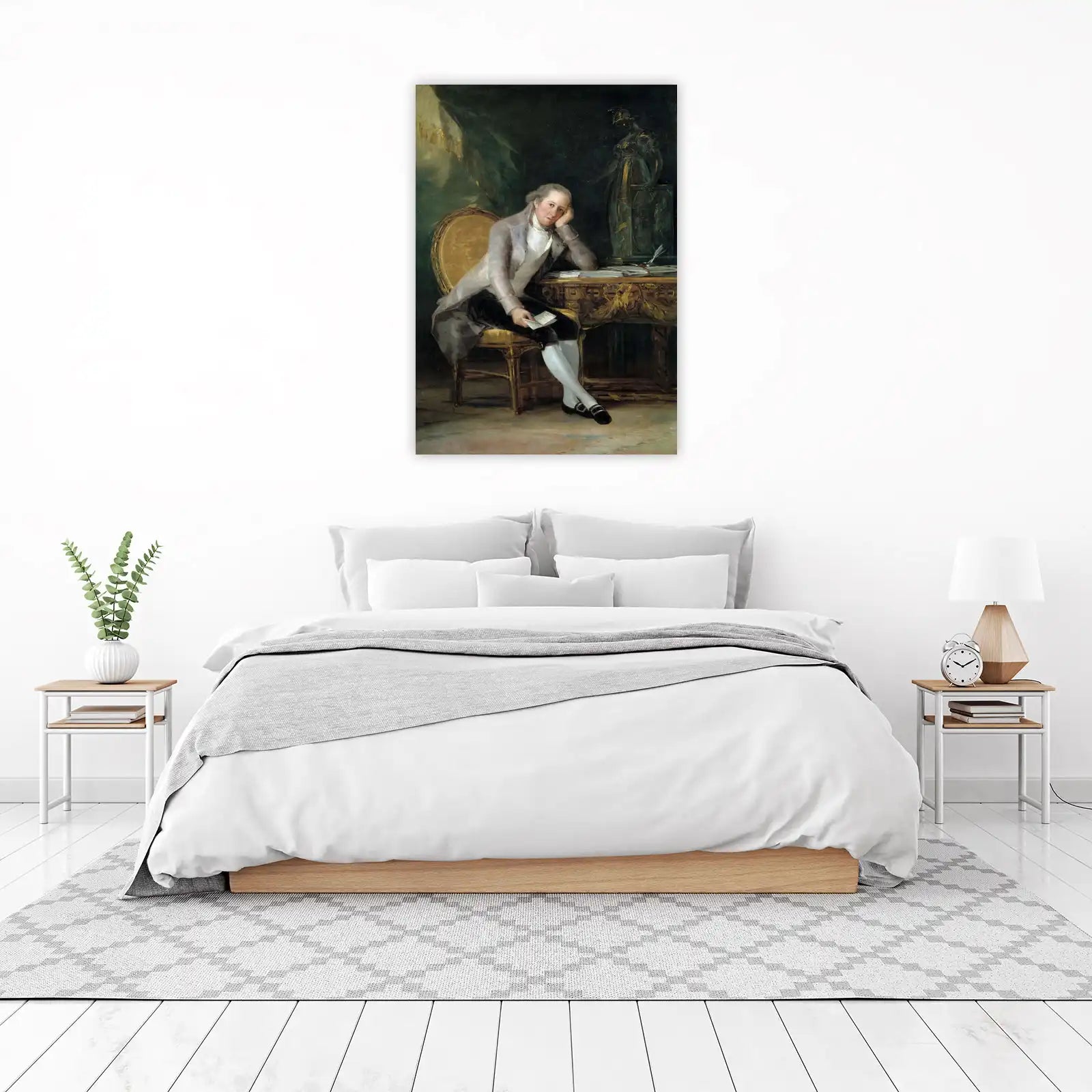 Man in Grey Jacket Thinking Wall Art