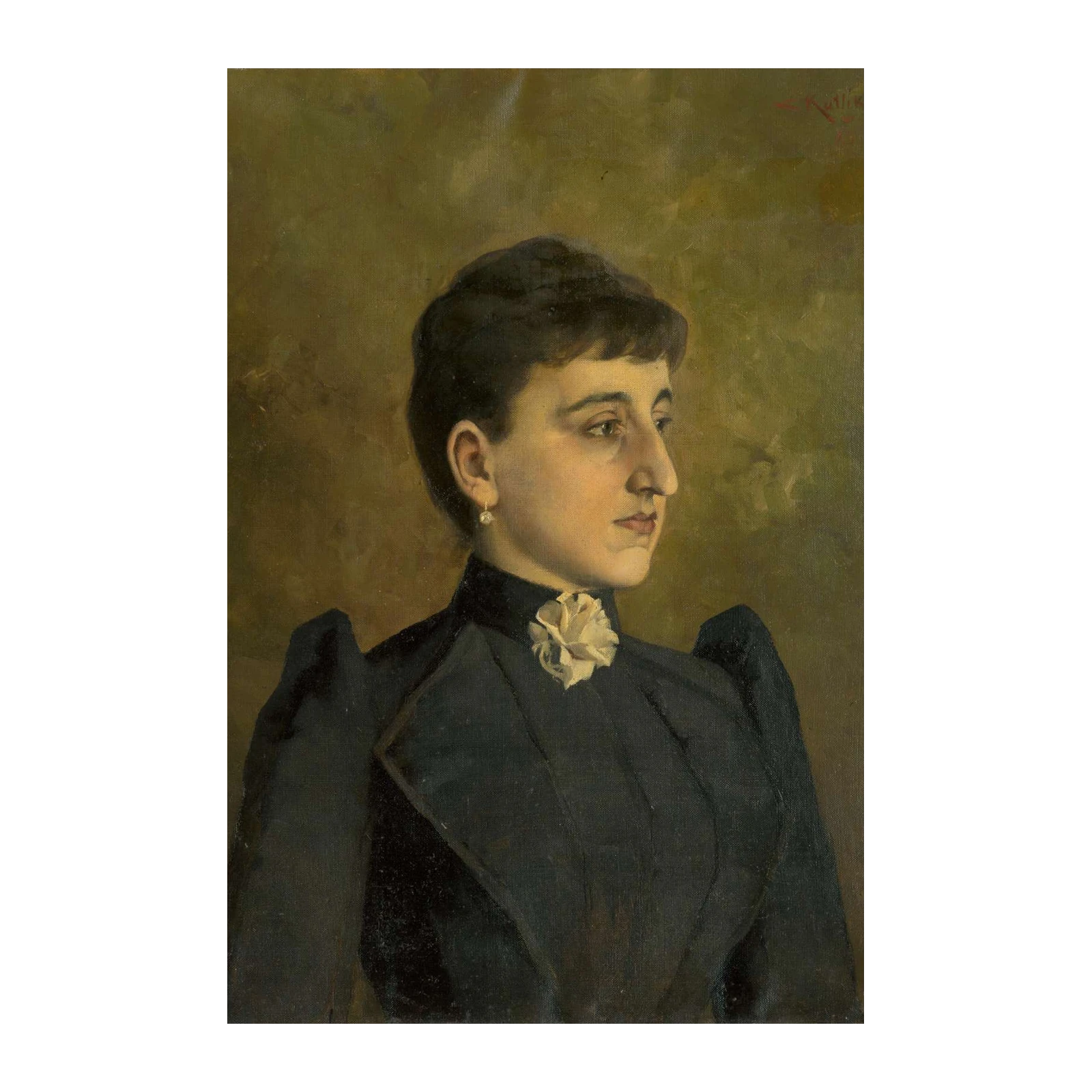 Elegant Lady Portrait Wall Art