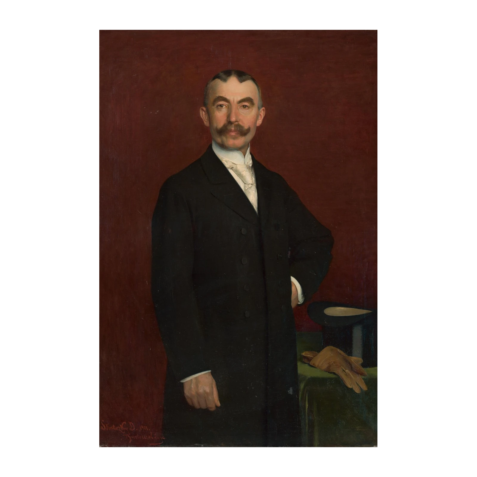 Distinguished Gentleman Portrait Wall Art