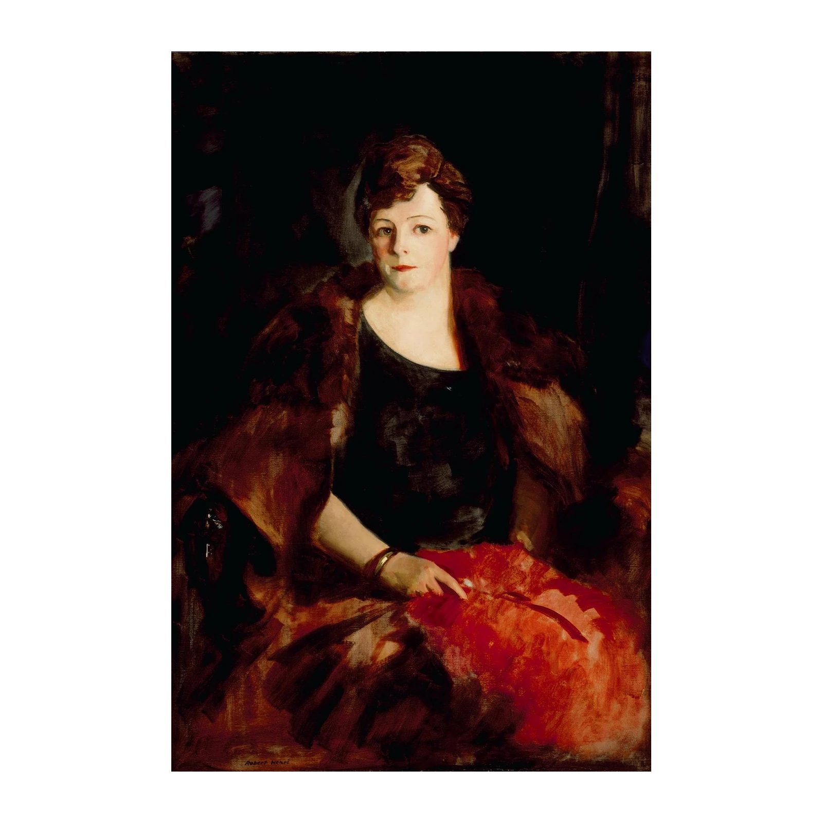 Elegant Woman Portrait Fine Art Wall Art