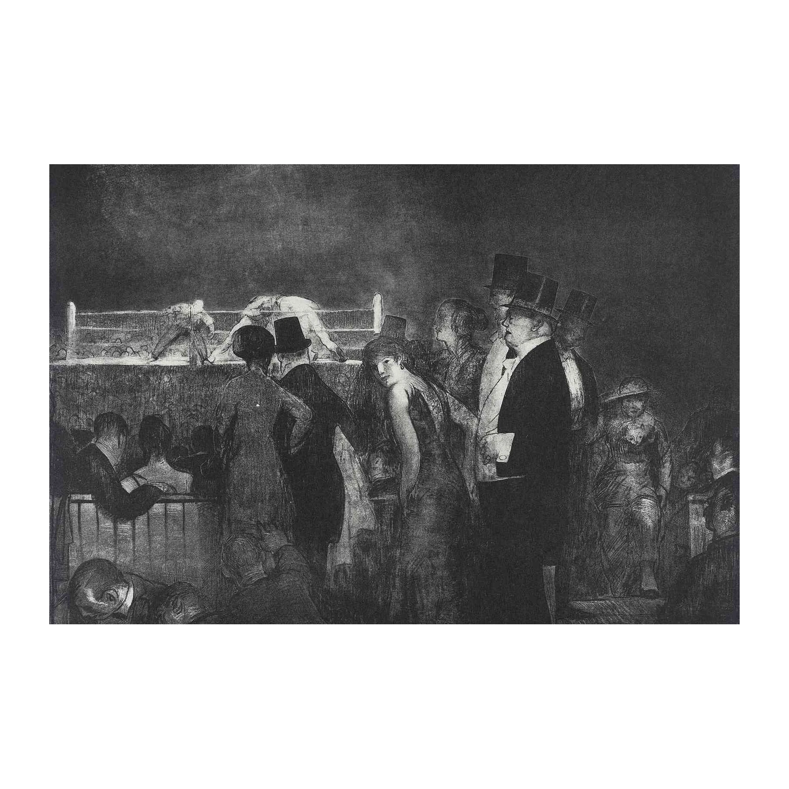 Vintage Boxing Spectacle Wall Art