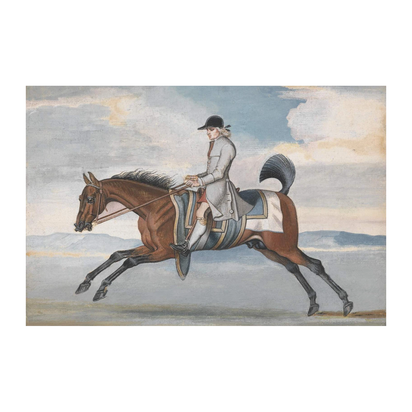 Vintage Horse Rider Wall Art