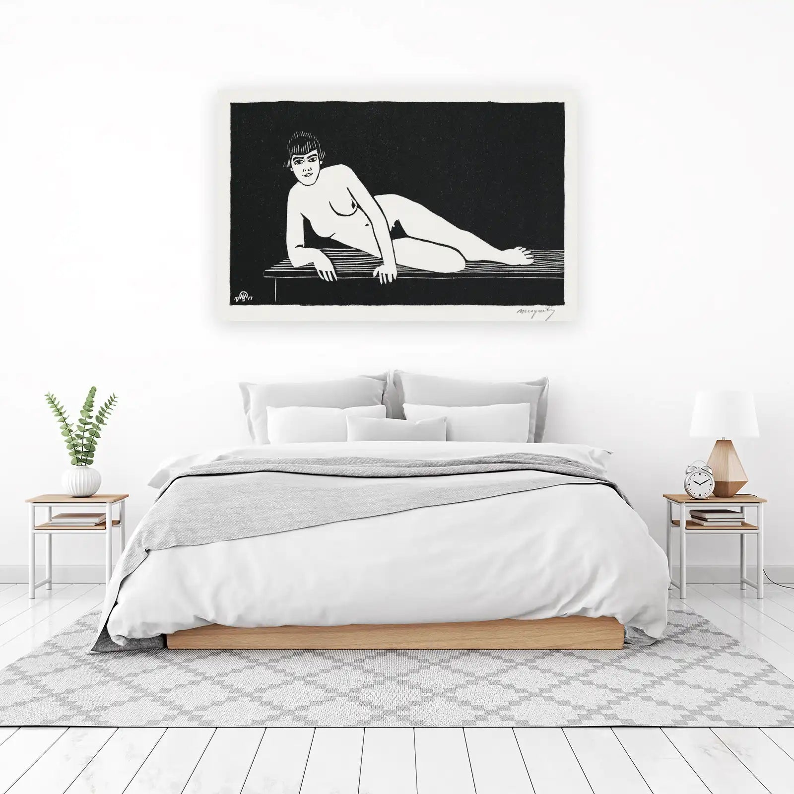 Nude Reclining Figure Art Wall Art