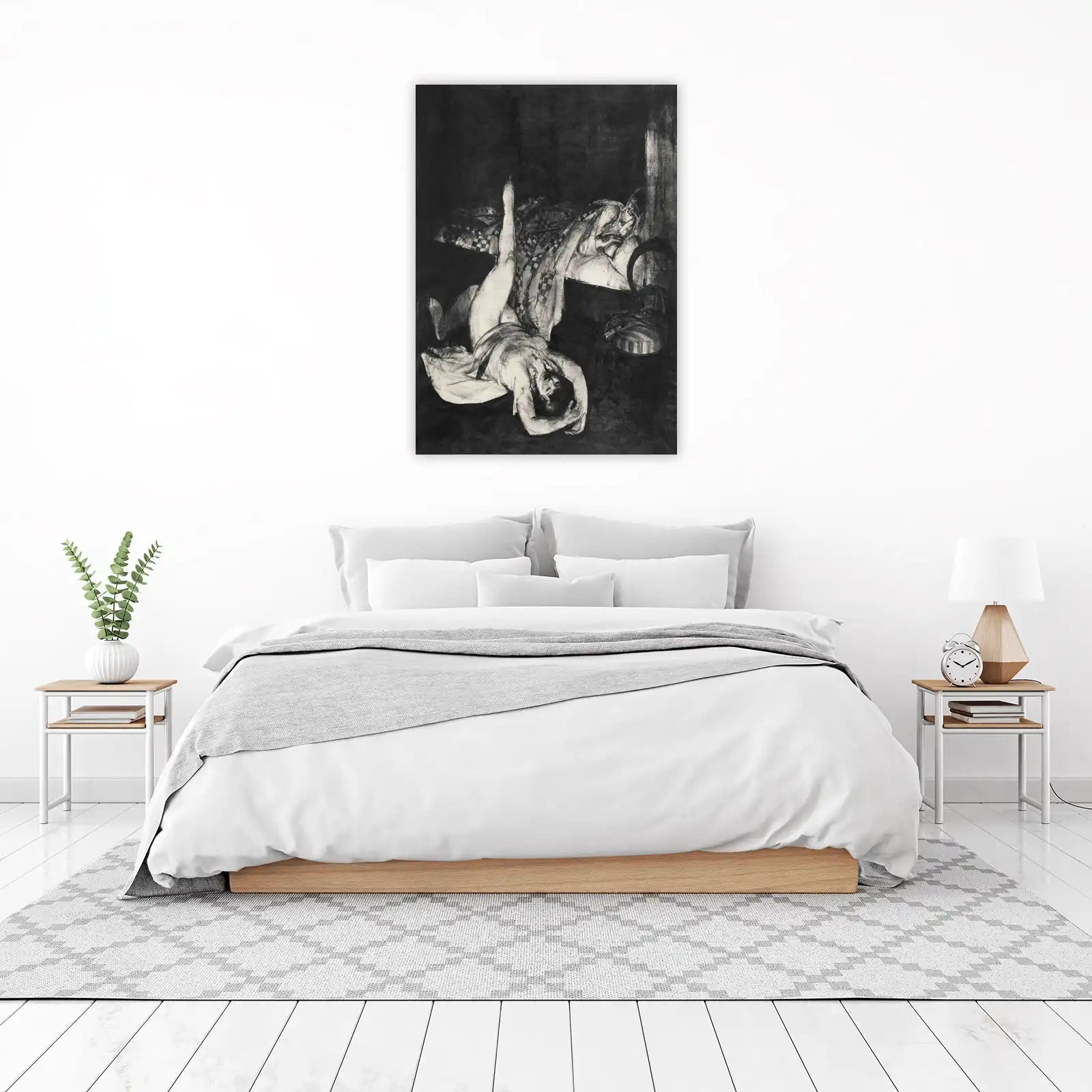 Dramatic Figure Study "Reclining Form" Wall Art