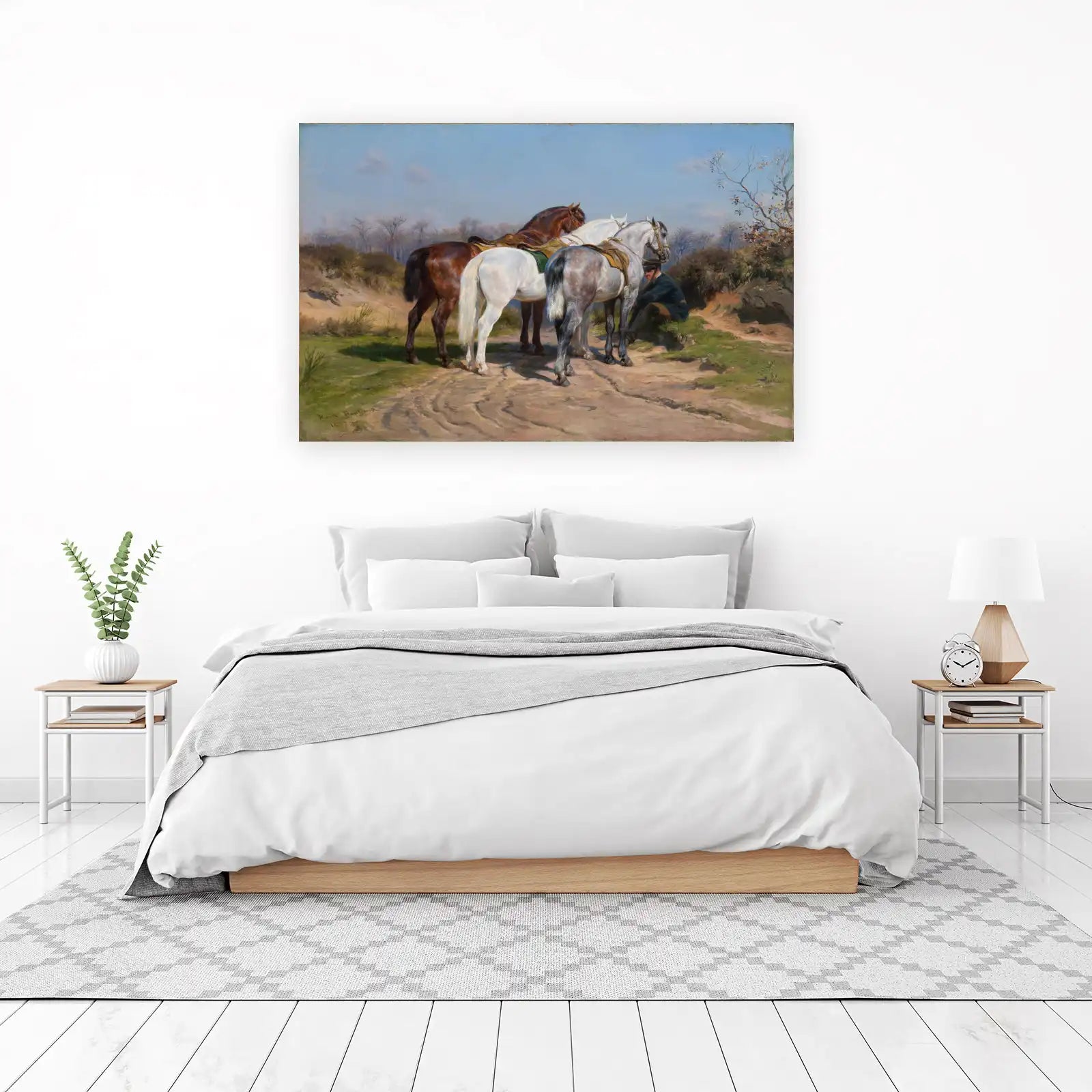 Majestic Equine Trio by the Trail Wall Art