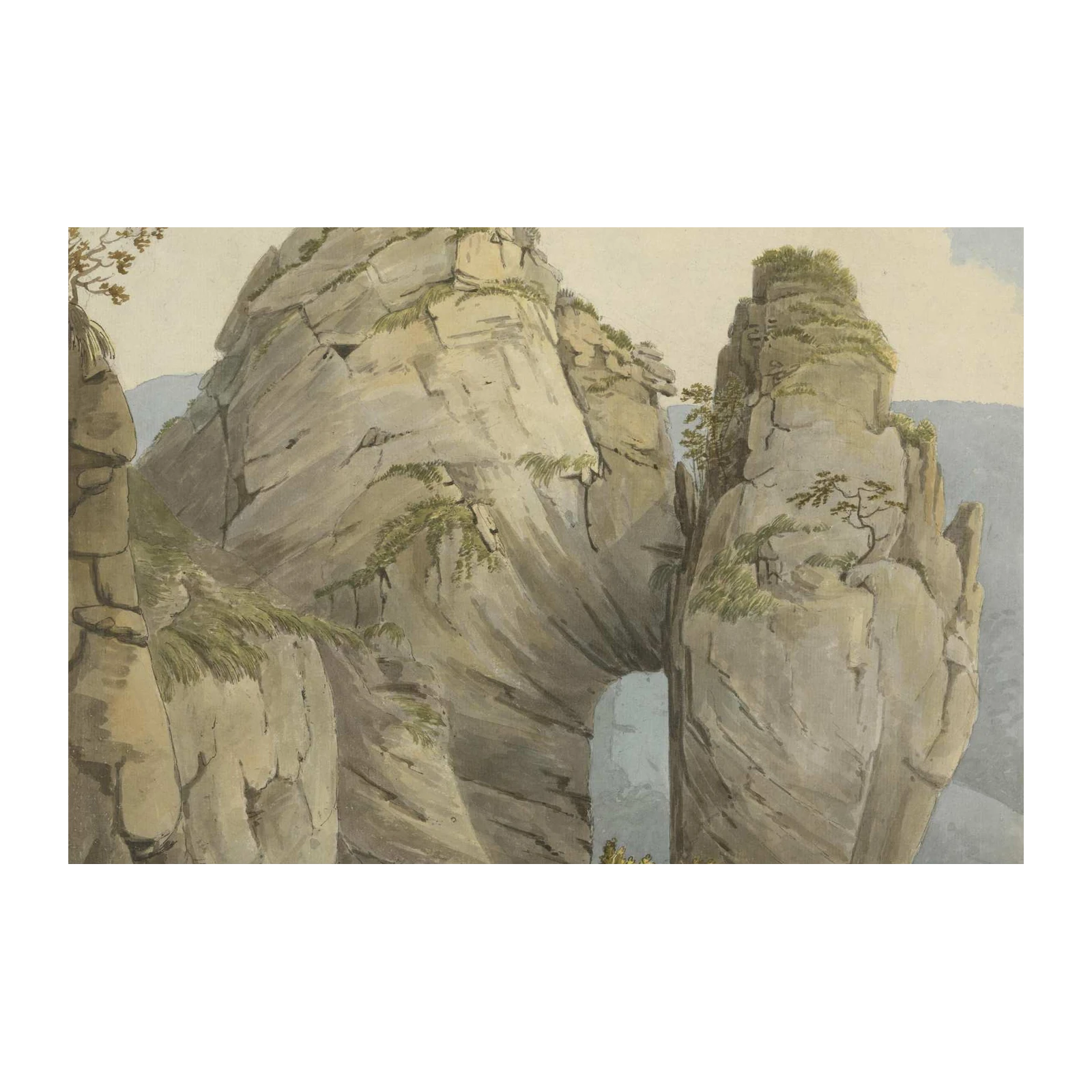 Majestic Mountain Arch Landscape Wall Art