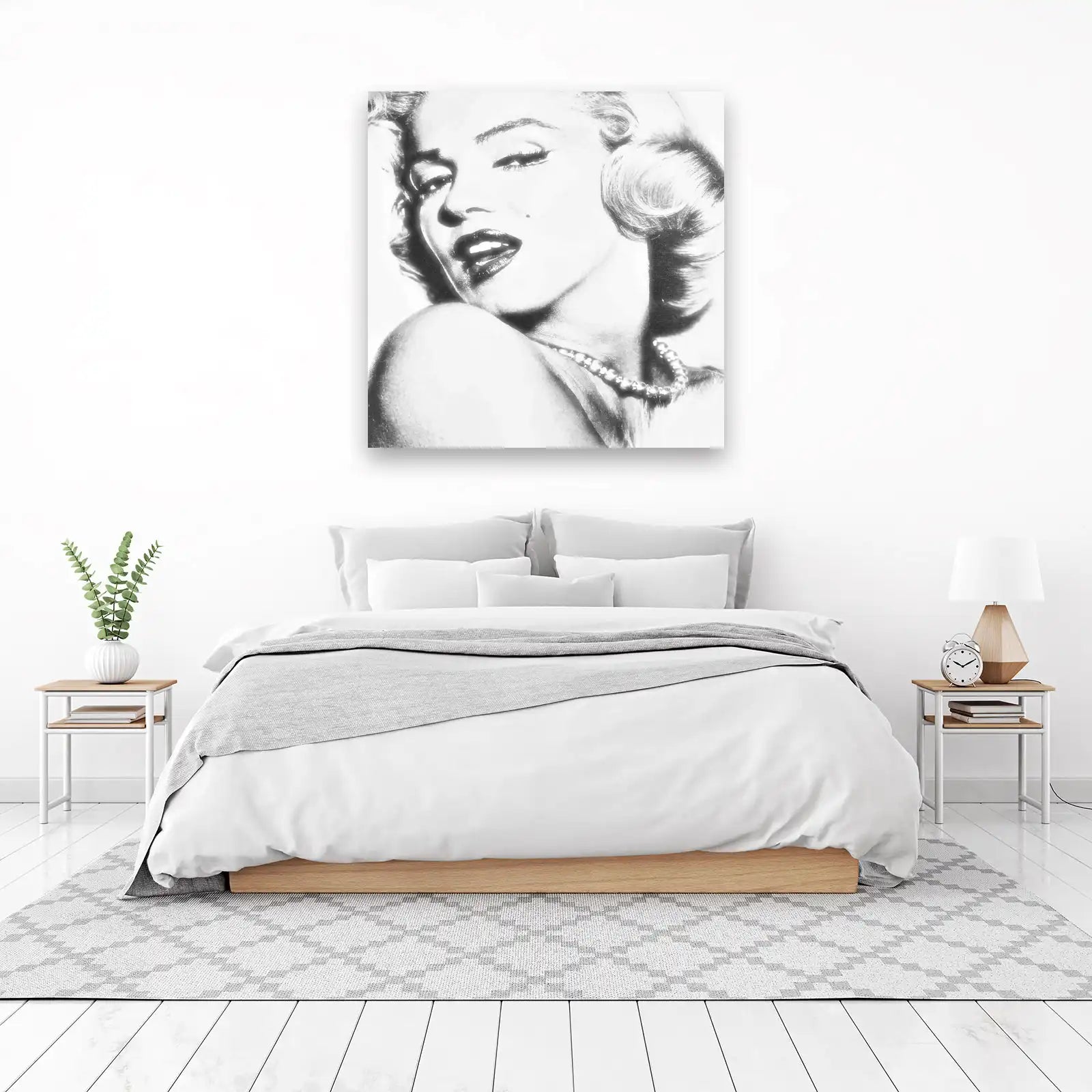 Iconic Marilyn Monroe Black & White Wall Art