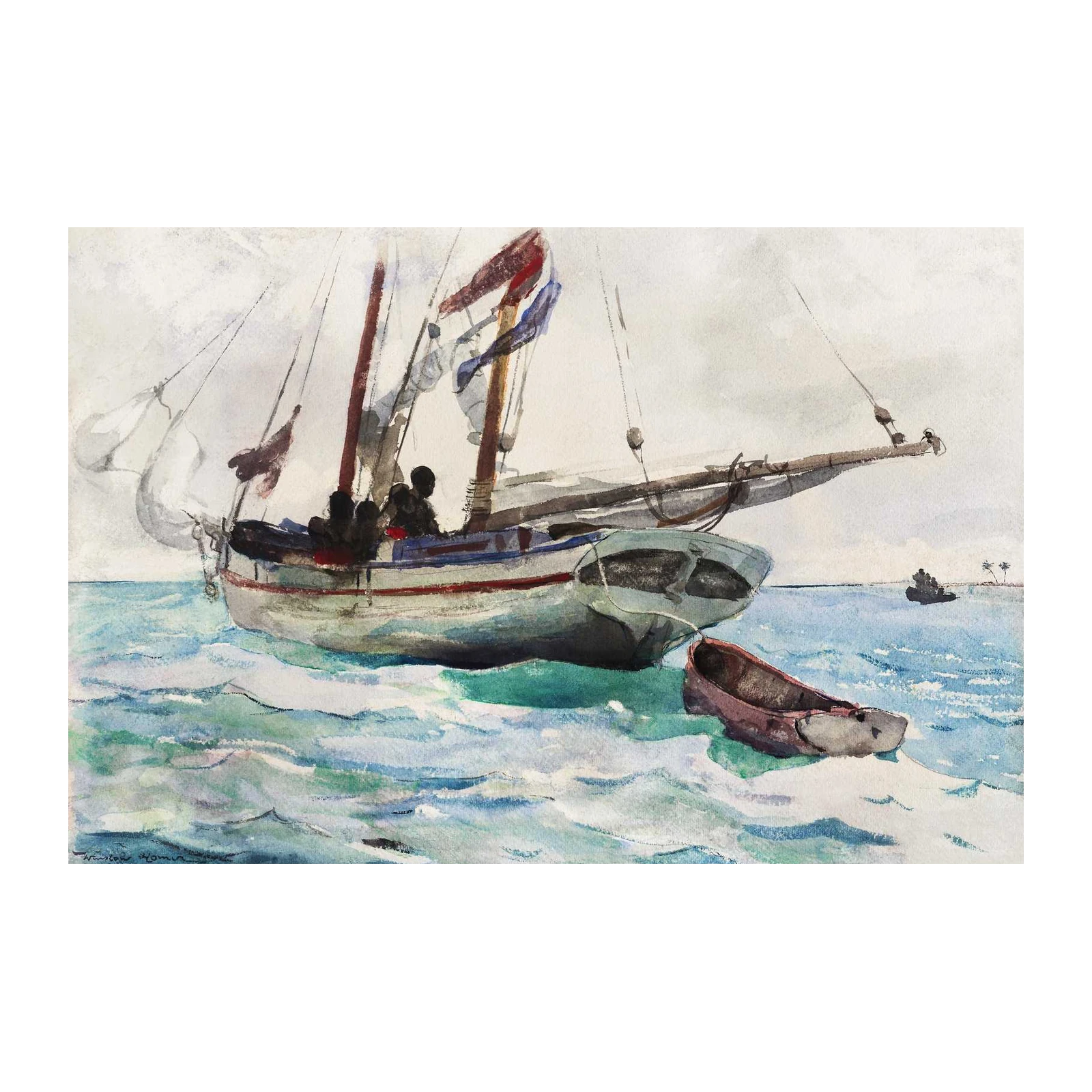 Nautical Journey: Boat & Sea Wall Art