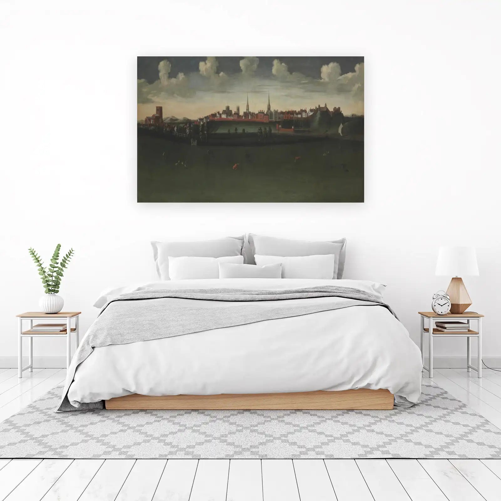 Historic Town Landscape Wall Art