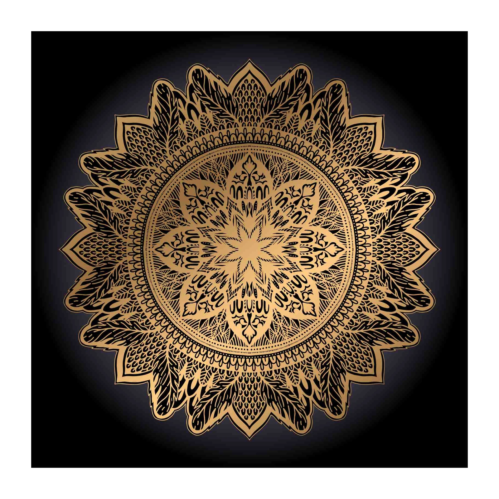 Luxury Gold Mandala Wall Art Wall Art