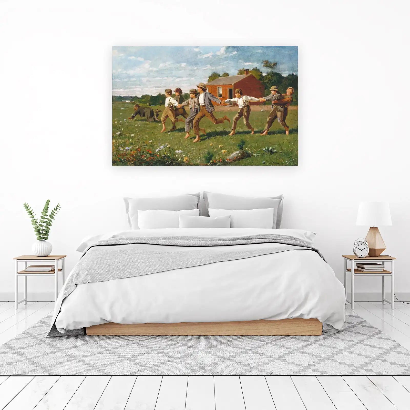 Barefoot Boys Chasing Joyful Memories Wall Art