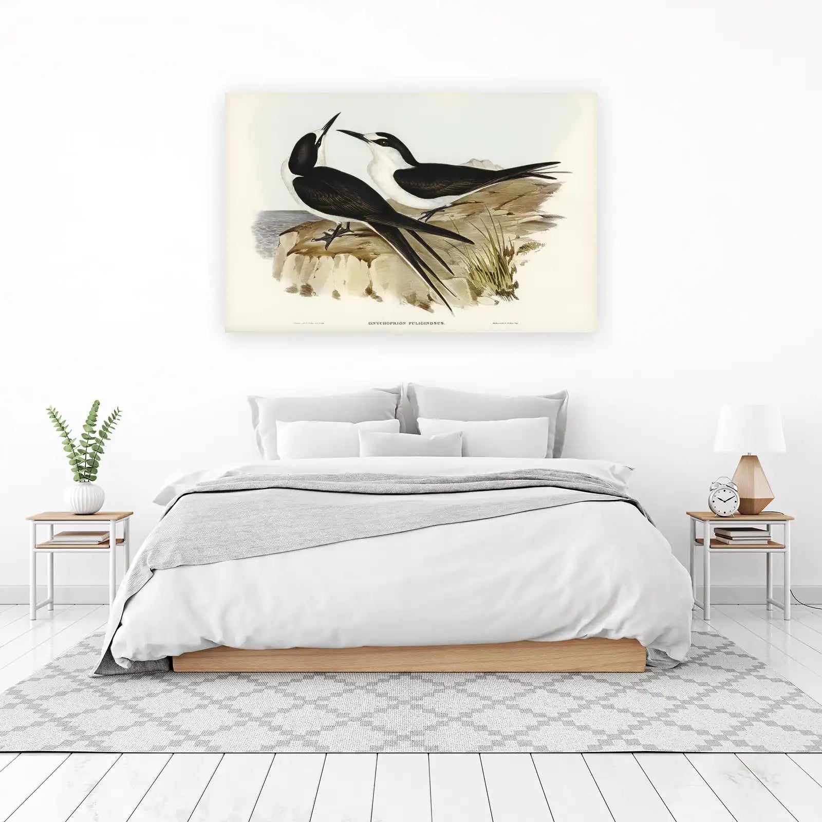 Elegant Sooty Tern Duo Wall Art - Coastal Decor