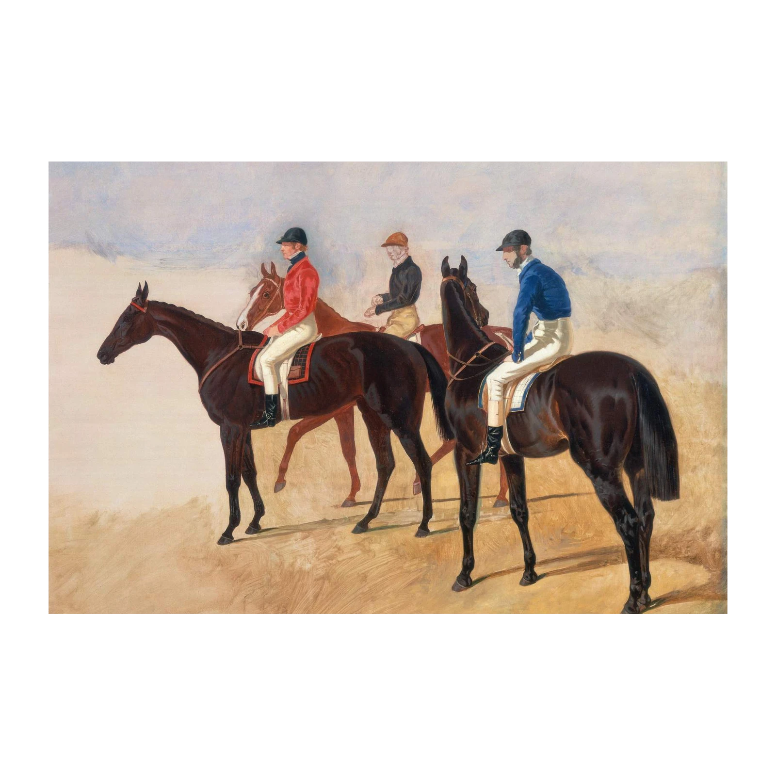 Equestrian Race Day Jockeys Wall Art