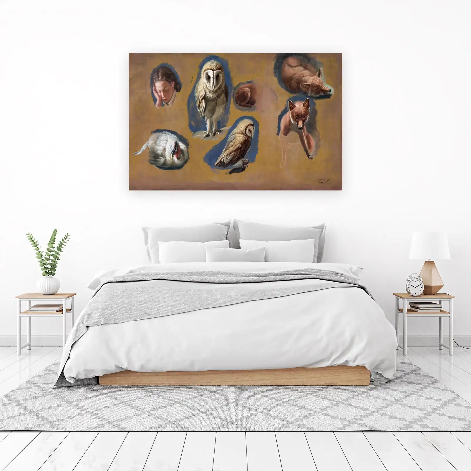 Vintage Wildlife & Portrait Studies Wall Art
