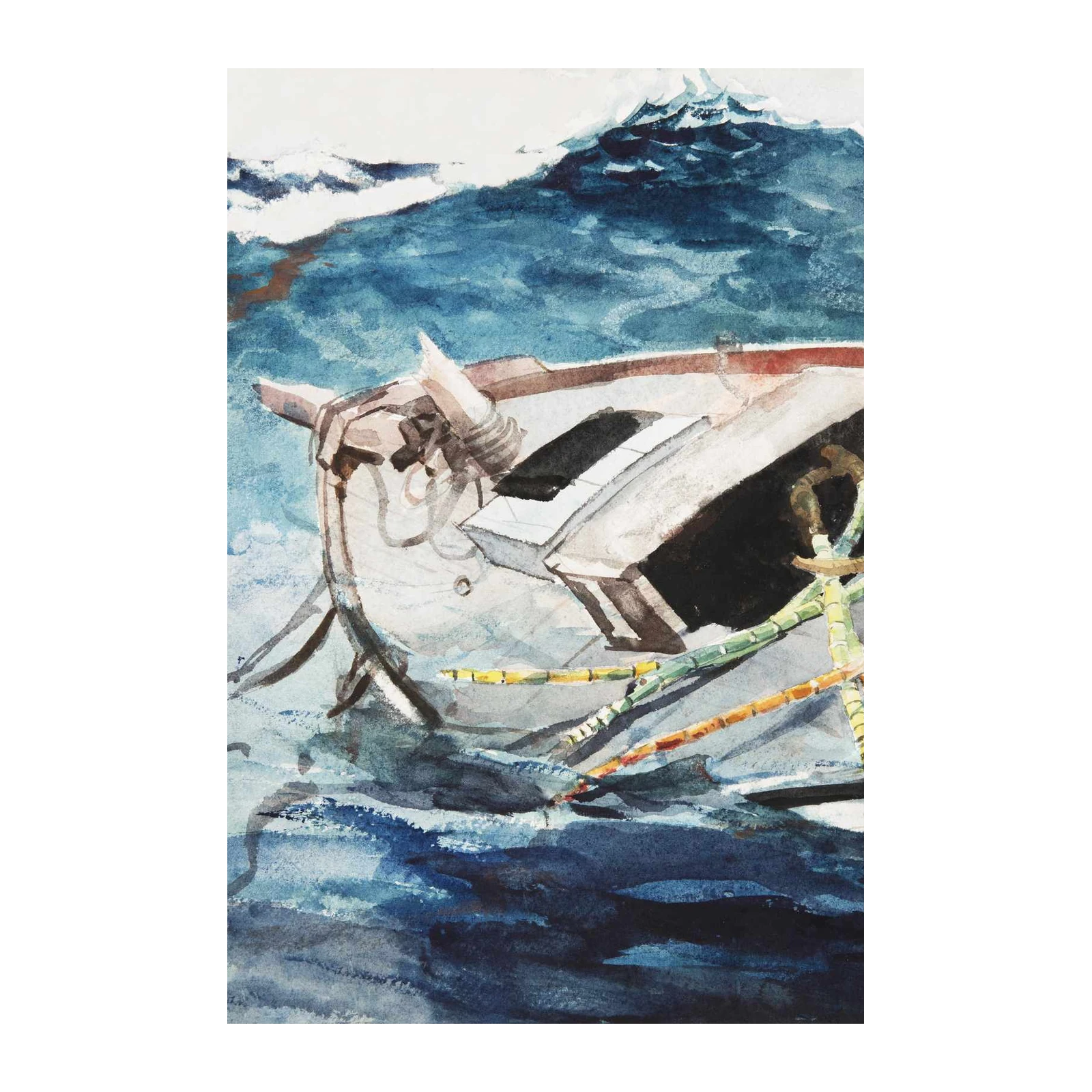 Serene Sailing Watercolor Wall Art