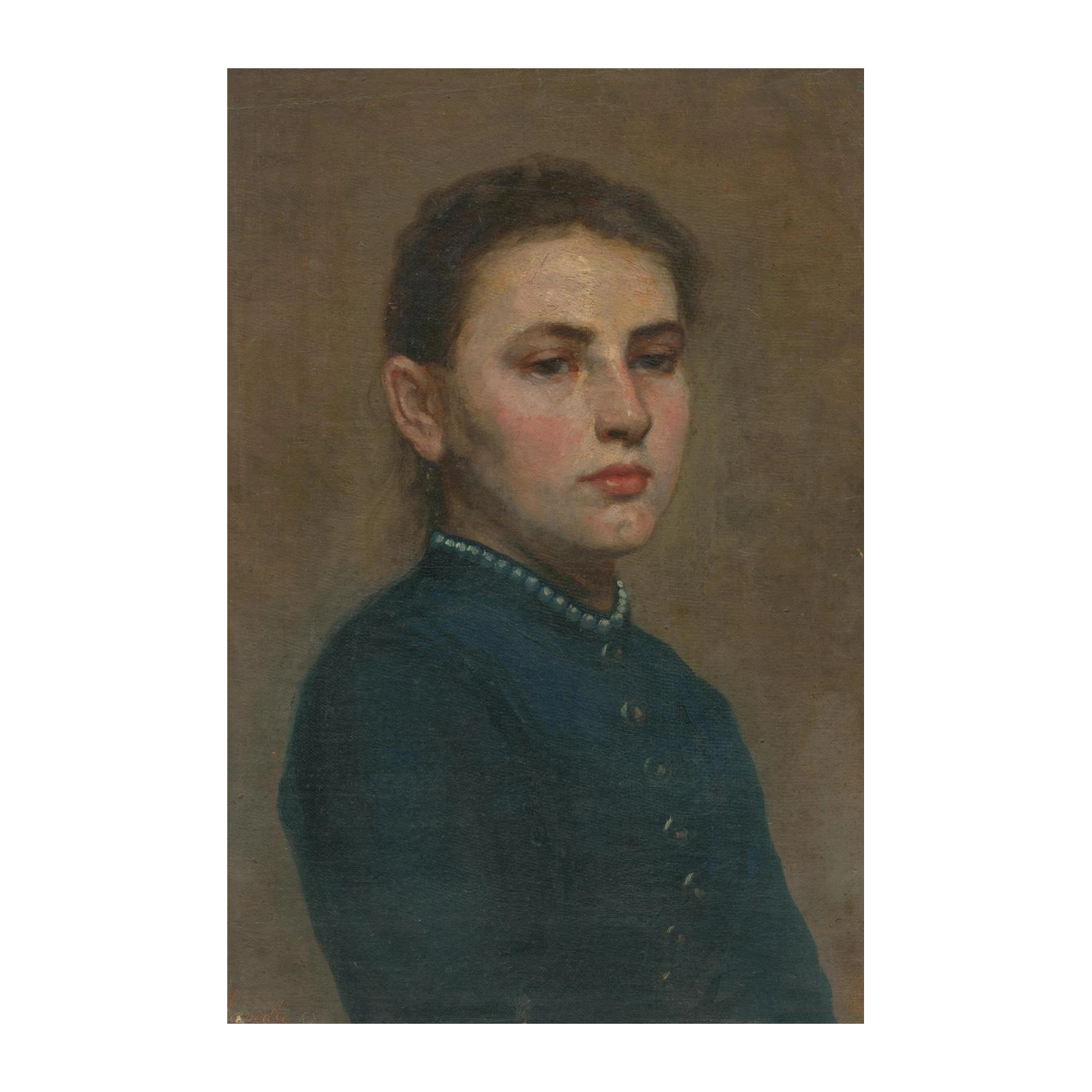 Vintage Portrait Young Woman Wall Art