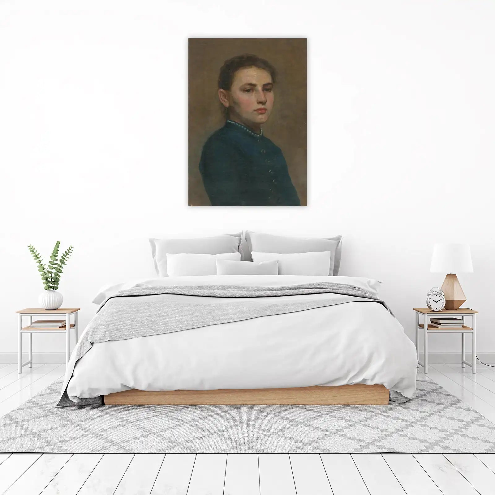 Vintage Portrait Young Woman Wall Art