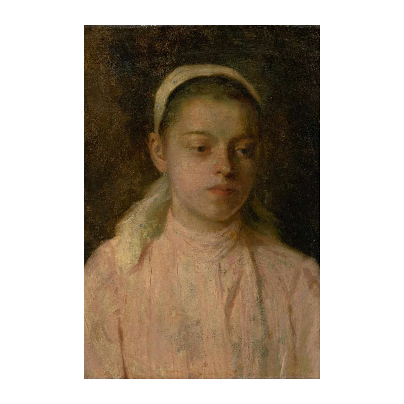 Vintage Portrait of a Girl Wall Art