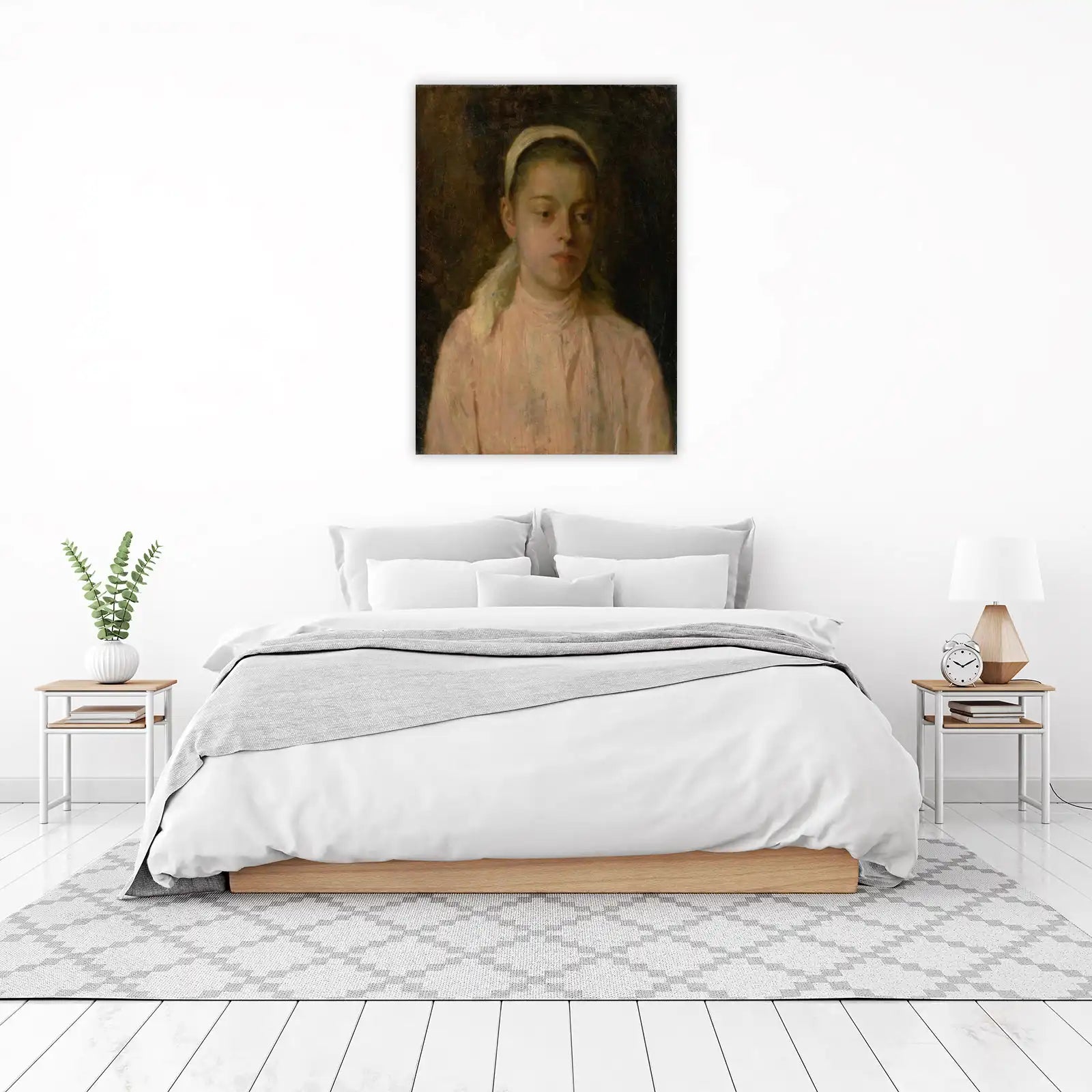 Vintage Portrait of a Girl Wall Art